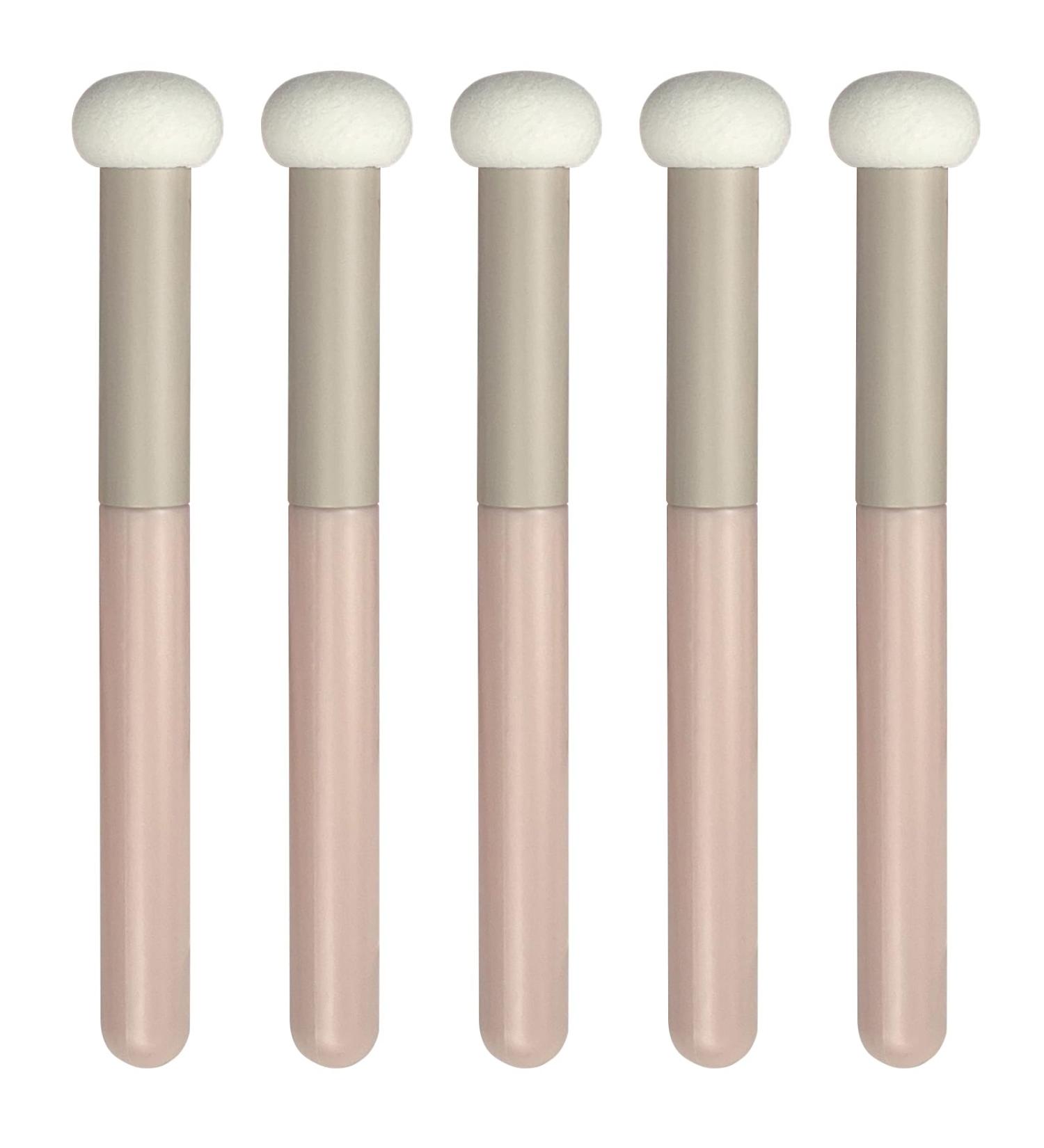 5-Piece Vegan Mushroom Makeup Sponge & Concealer Brush Set for Flawless Skin - Ideal for Face Nose & Eyelids - Buy Online on GoSupps.com