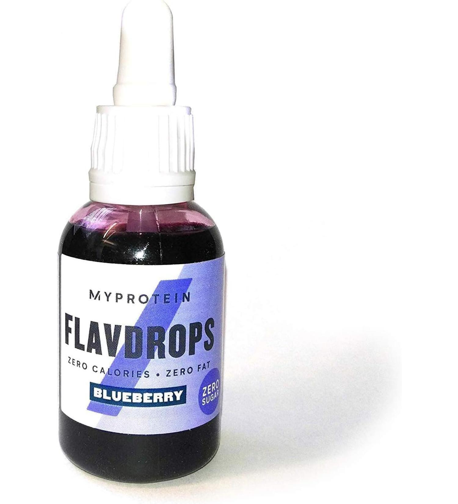 Myprotein FlavDrops Blueberry 50ml - Natural Flavored Liquid Sweetener - Buy Online on GoSupps.com