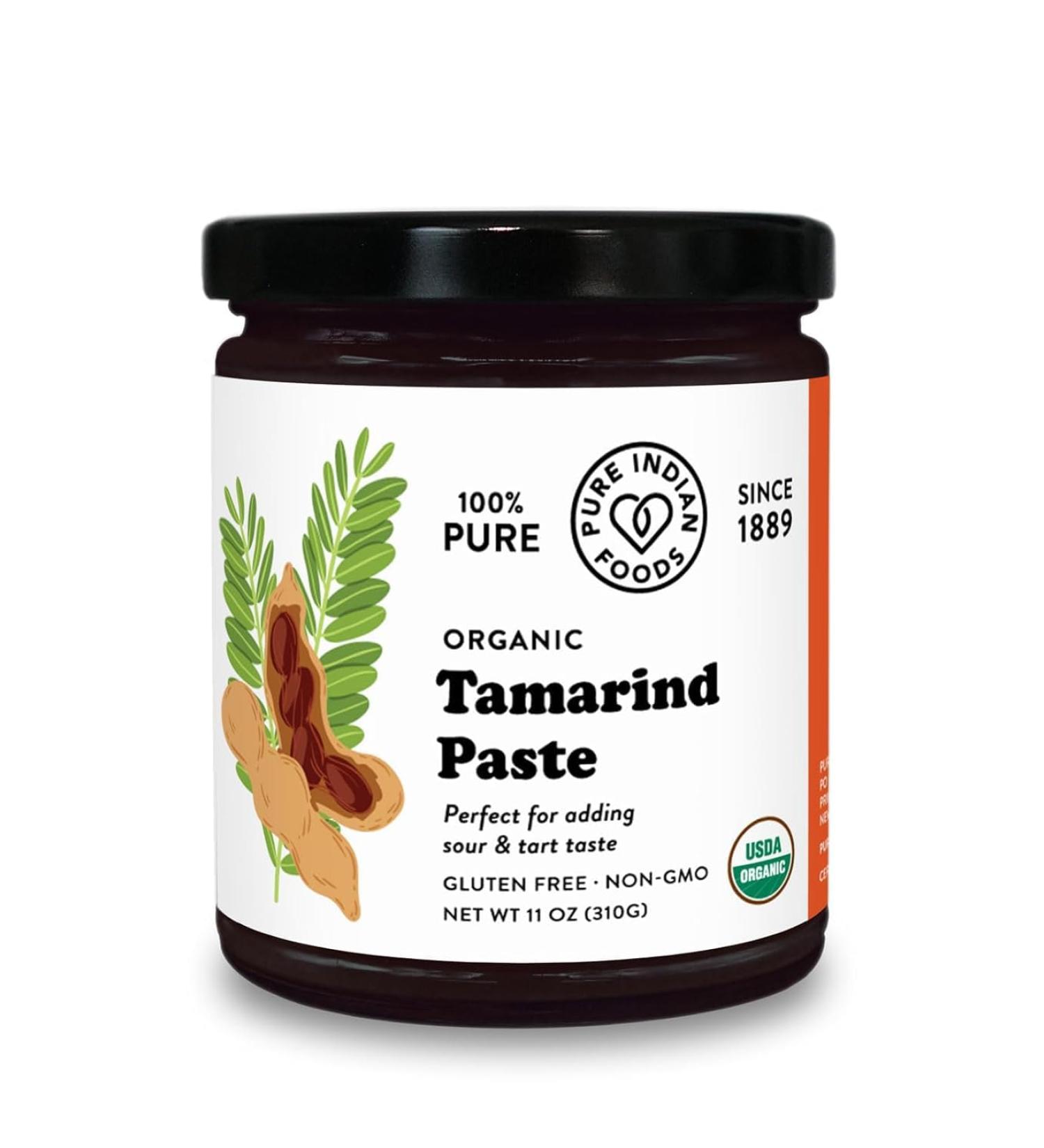 Pure 100% Organic Tamarind Paste - Perfect for Adding Sour and Tart Taste Indian Foods 11oz - Buy Online on GoSupps.com