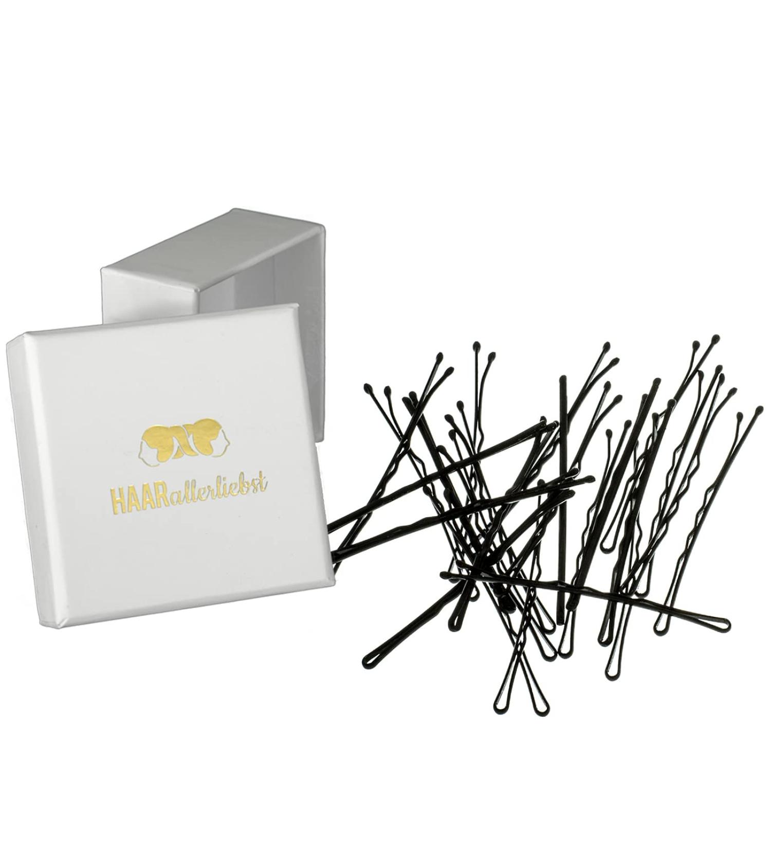 More Grip Hair Clamps & Bobby Pins - 24 Anti-Slide 6cm Black Clips with Storage Box | Ultra Paint Finish - Buy Online on GoSupps.com