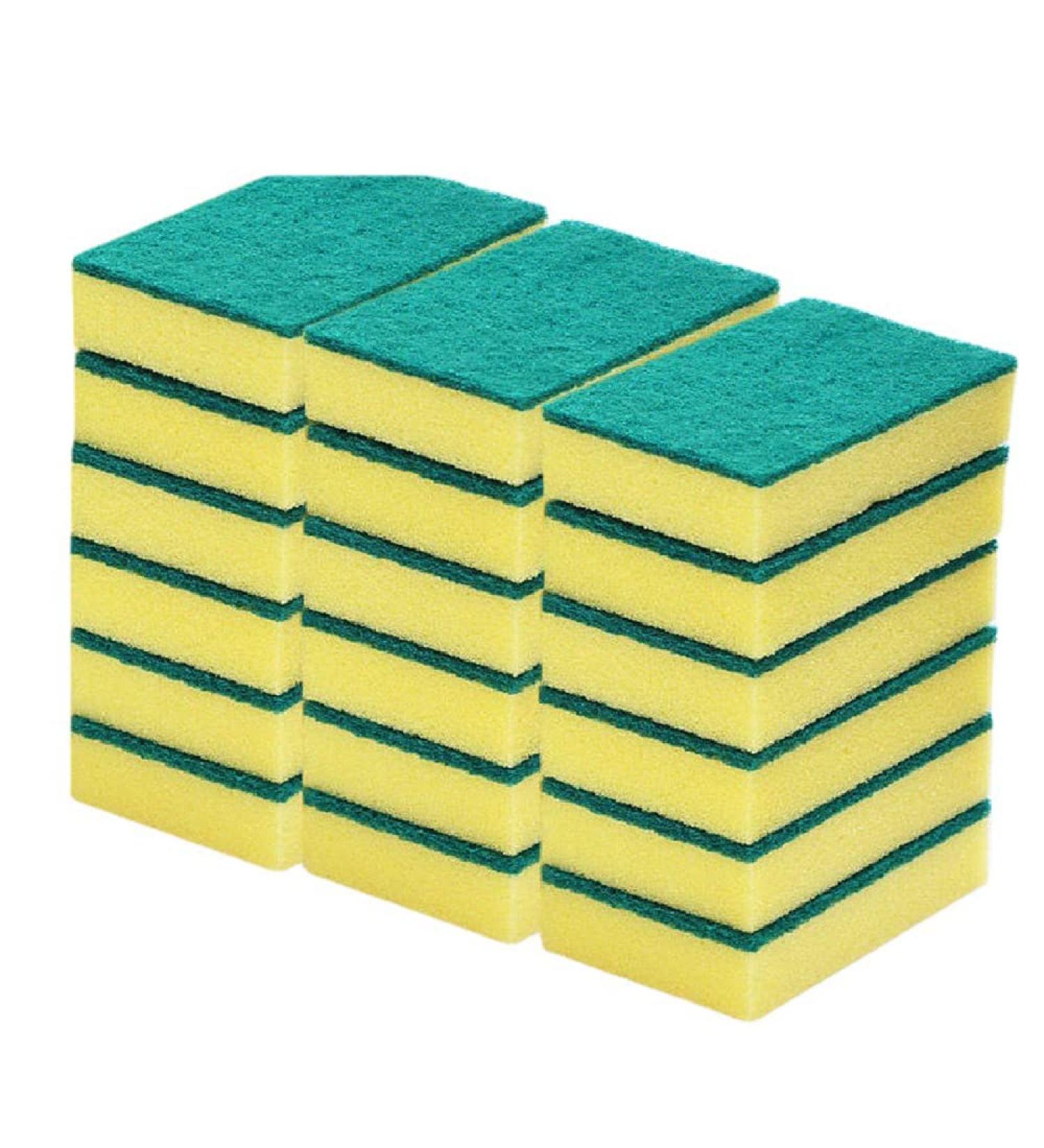 20 Pack Dish Wand Refills Replacement Sponge Heads Durable Scouring Scrubber Pads Heavy Duty Dish Wand Sponge for Kitchen Sink Dishwashing Cleaning Brush - Buy Online on GoSupps.com
