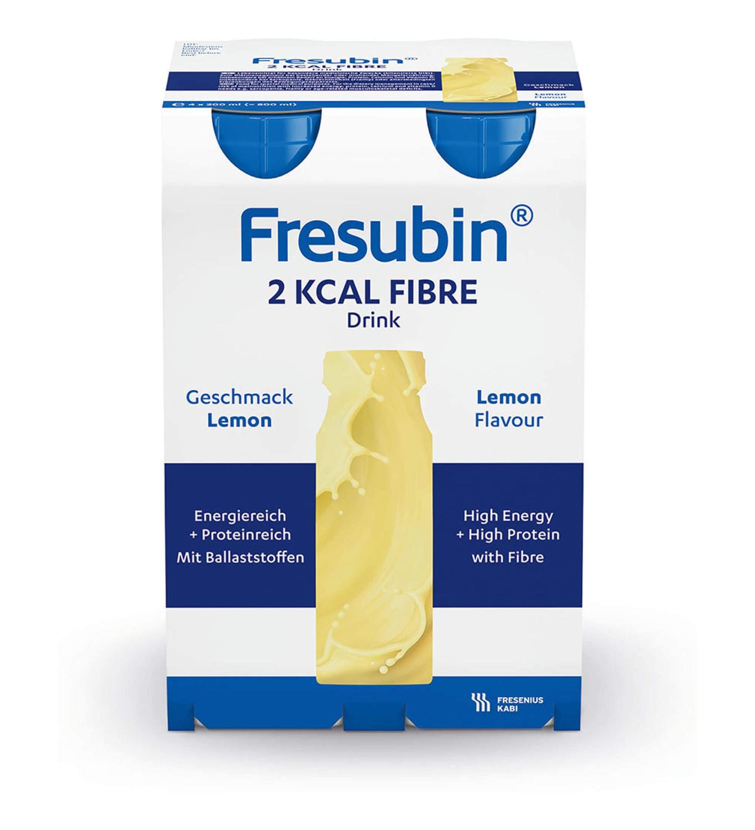 Fresenius Kabi Fresubin 2 kcal fibre Drink Lemon drinking bottle 4 x 200 ml 1 pack (1 x 2.75 kg)