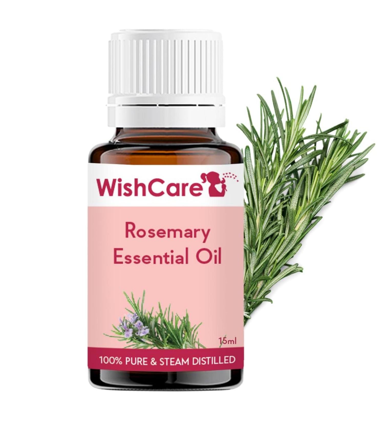 WishCare Rosemary Essential Oil 15 ML - 100% Pure Undiluted & Natural - Buy Online on GoSupps.com