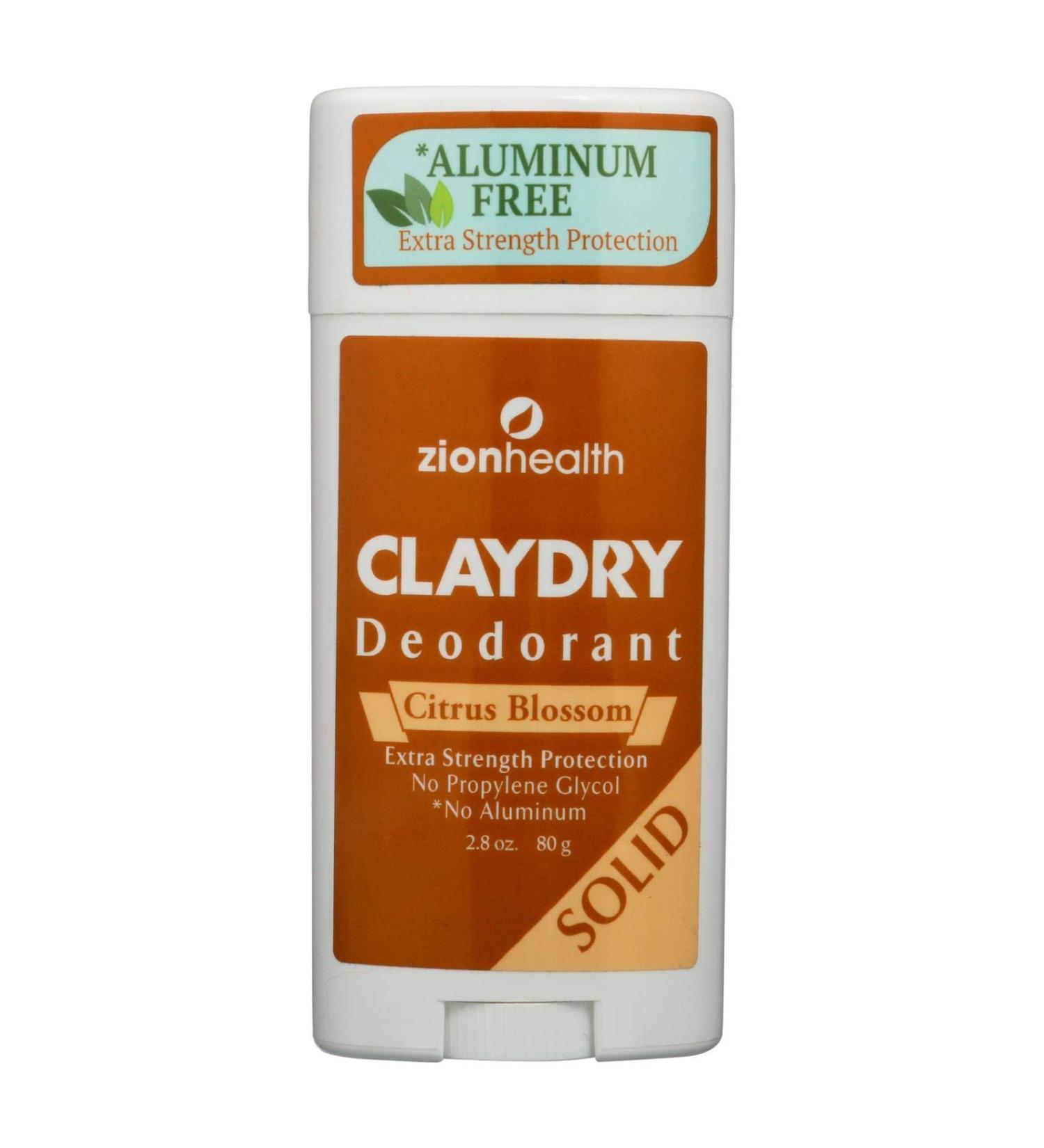 Zion Health Adama Minerals Clay Deodorant Citrus Blossom - 2.5 oz - Aluminum Free