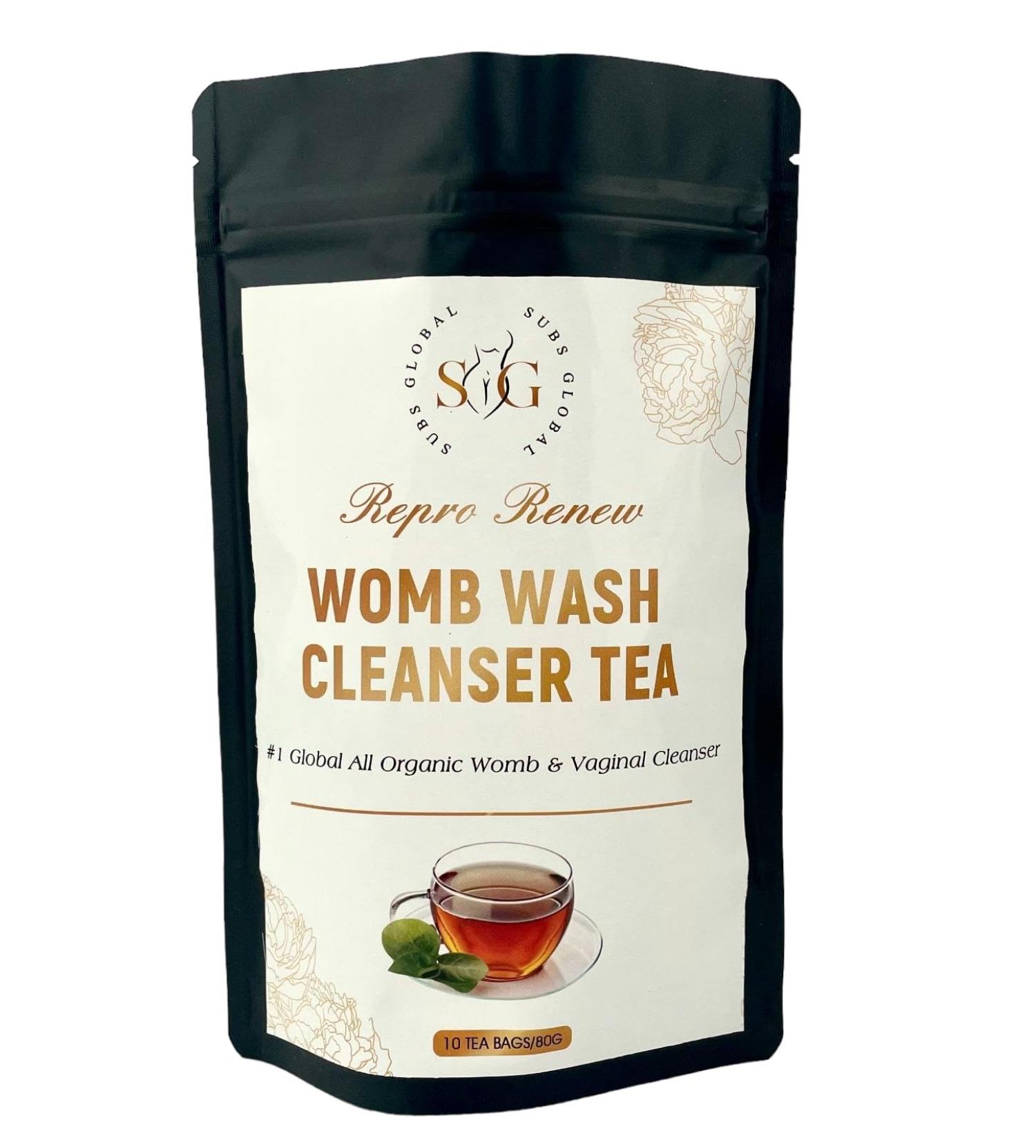 SUBS Global Womb Wash Cleanser Tea - Herbal Feminine Care Tea for Women's Wellness - Buy Online on GoSupps.com