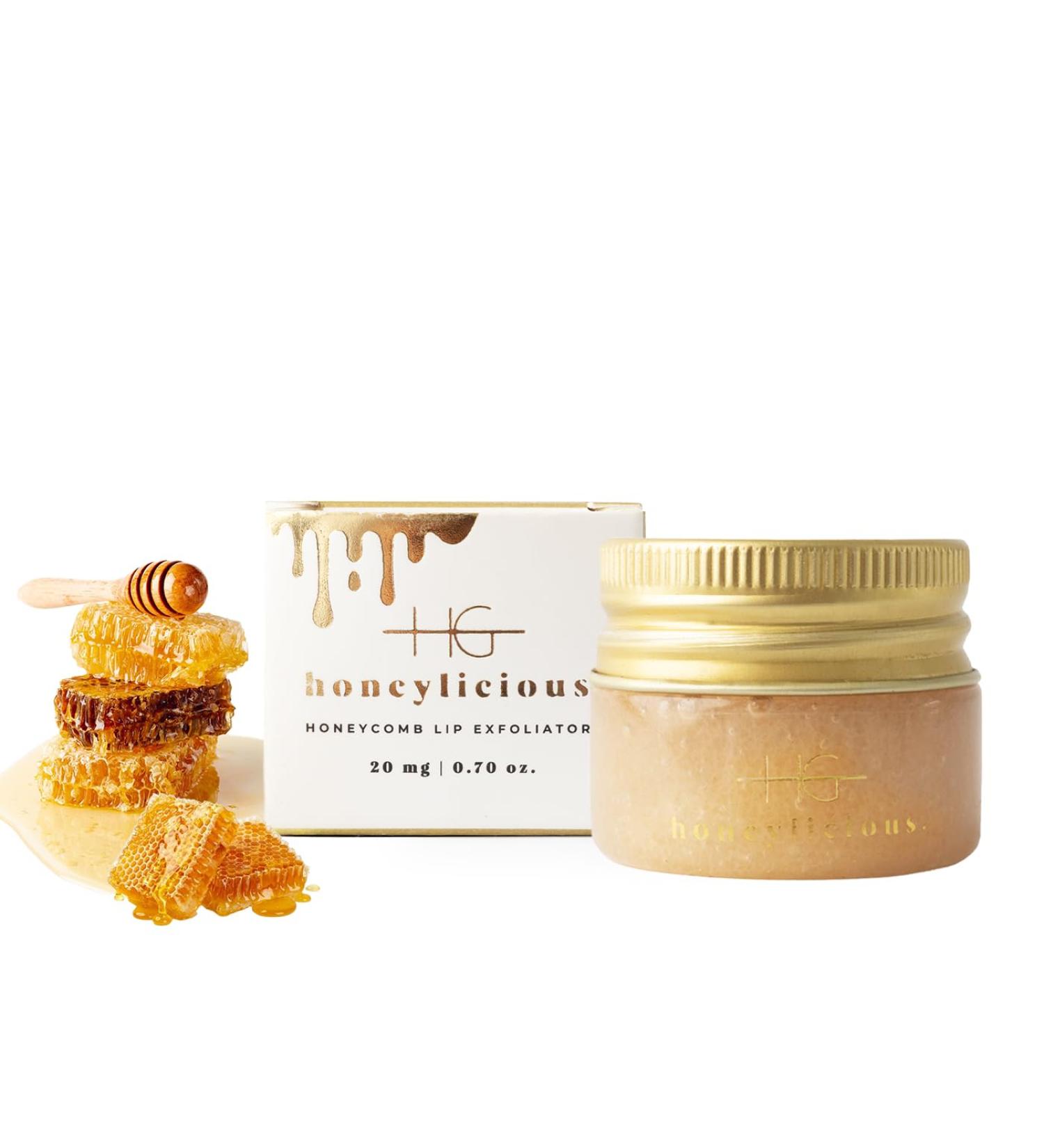  HG AESTHETICS HG AESTHETICS Honeylicious Honey Lip Scrub Natural Exfoliating and Moisturizing Scrub with Sugar Coconut Oil & Shea Butter - Buy Online on GoSupps.com