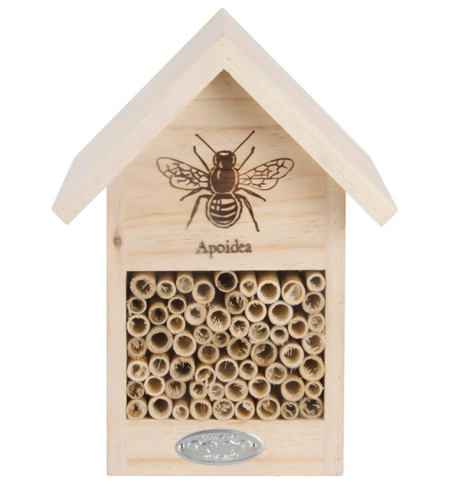 Esschert Design WA38 Bee House with Line Drawing