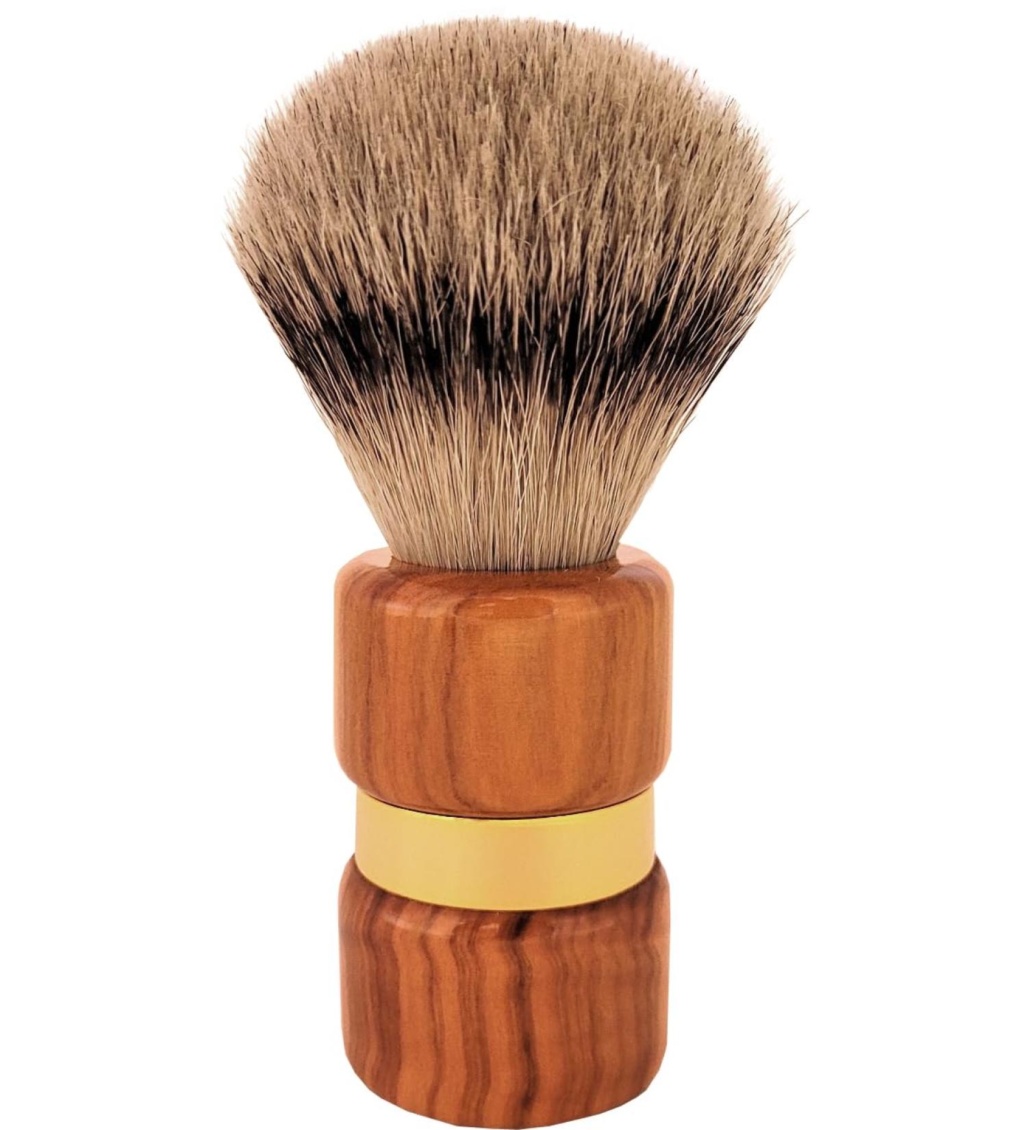 Hans Baier Exclusive Shaving Brush Olive Wood
