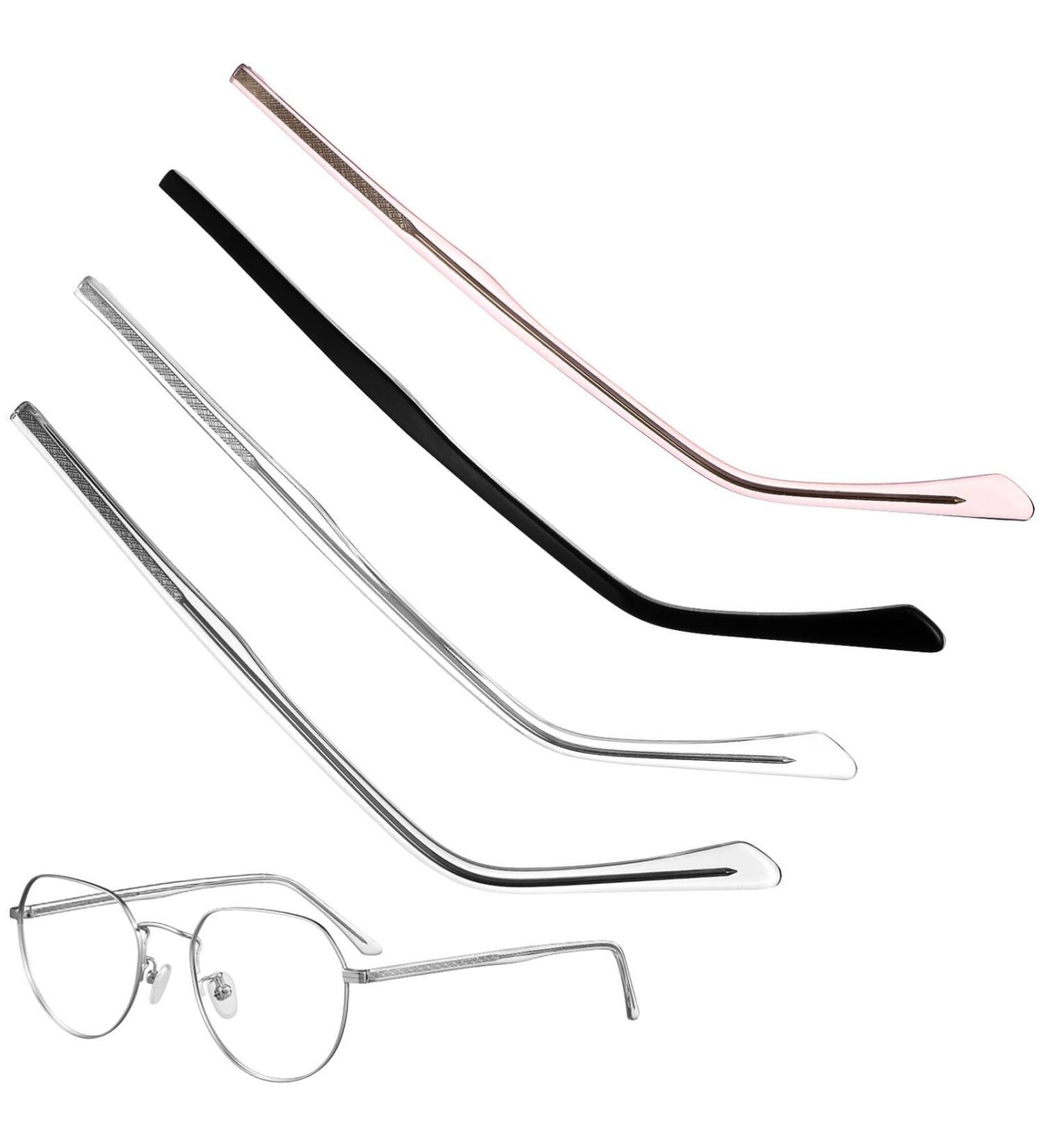 Buy Solustre 4 Pairs Transparent Glasses Frames - Stylish Black Rose Gold & Gray Legs | TR90 Components for Men & Women - International Shipping Available - Buy Online on GoSupps.com