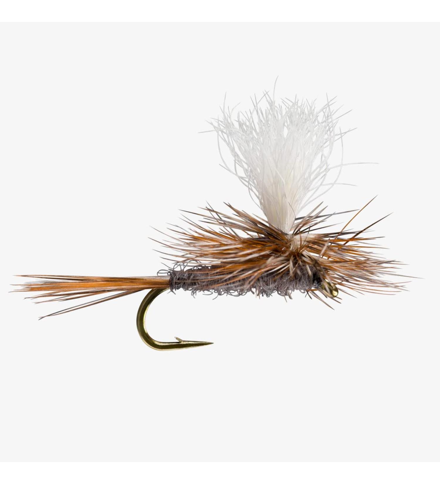 Parachute Adams Dry Fly 6 Pack #14 - Premium Trout Fishing Flies - Buy Online on GoSupps.com