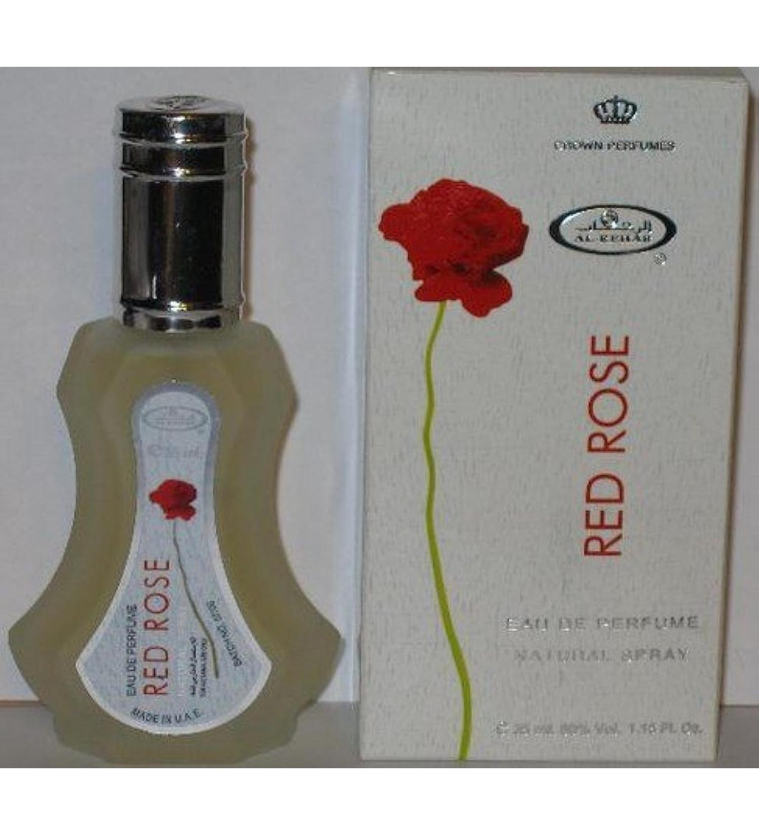 Red Rose - Eau De Perfume Natural Spray - 35 ml (1.15 fl. oz) by Al-Rehab- 6 pack