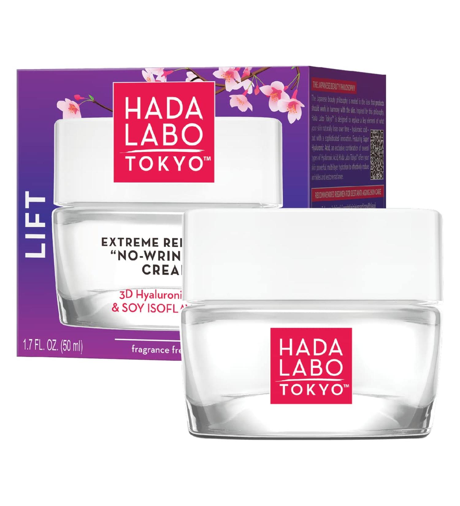 Hada Labo Tokyo Skincare Anti Aging Cream Women 50 ml - Day Cream and Night Cream with Collagen and Retinol for Face Care - Face Cream Women 40+