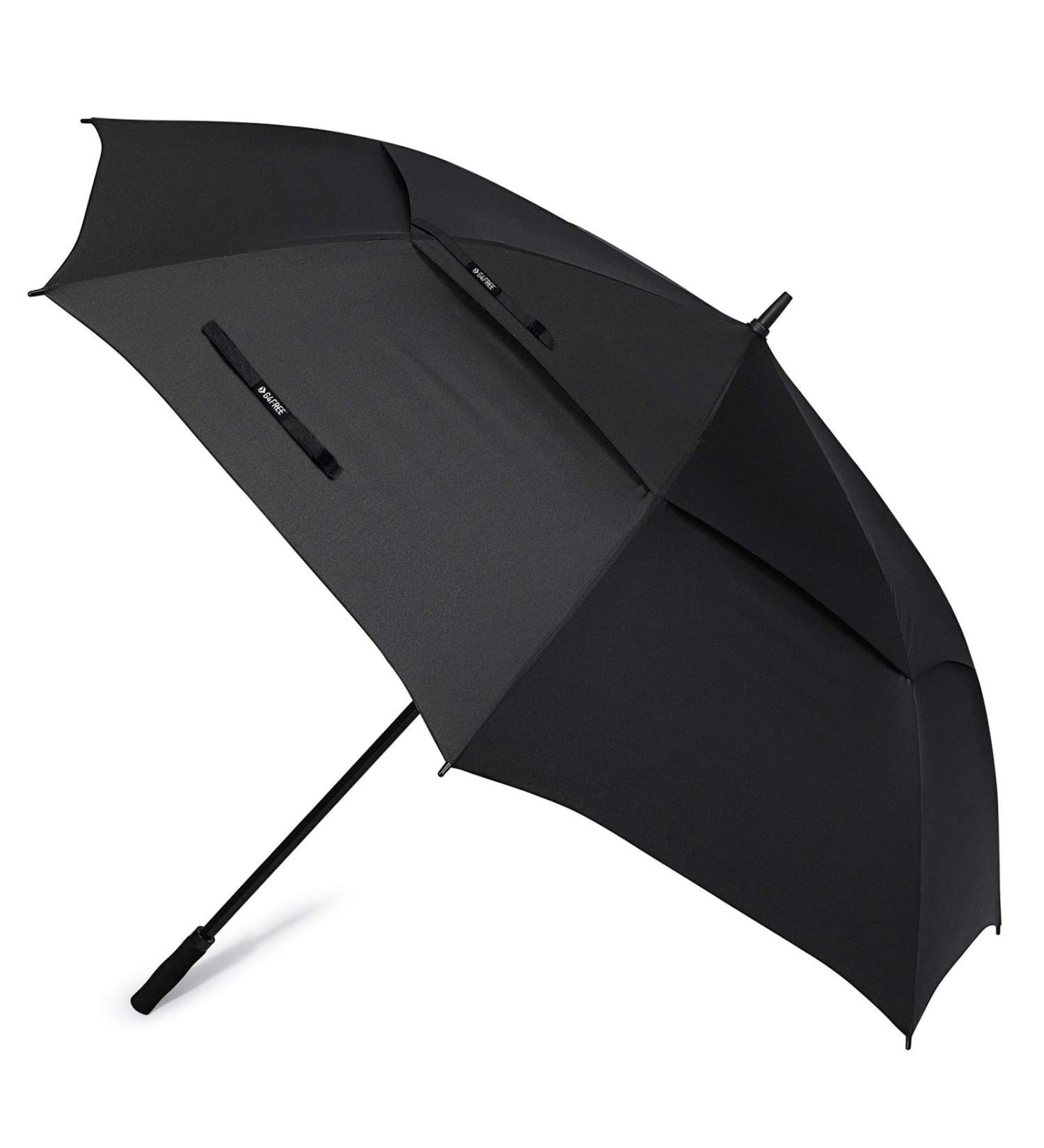 G4Free 72 Inch Large Oversize Golf Umbrella | Automatic Open Double Canopy Windproof Stick Umbrella | 6 Ft Heavy Duty Outdoor Doorman Umbrella | Family Umbrella in Black - Buy Online on GoSupps.com