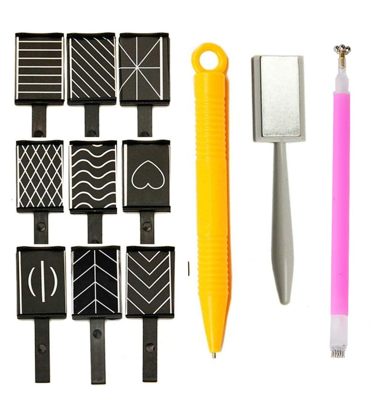 12 Pcs NiceMeet Magnet Pen Nail Art Tools for 3D Cat Eye Effect Powder - Manicure UV Gel Polish DIY Accessories - Buy Online on GoSupps.com