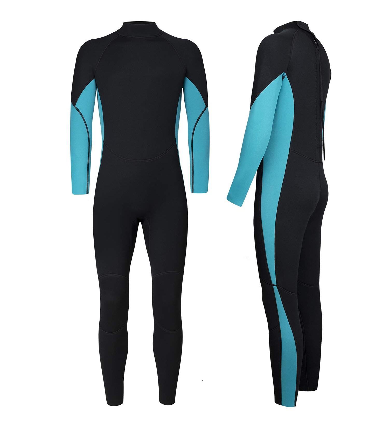 Nataly Osmann Kids 3mm Neoprene Thermal Wetsuit - Blue, Size 12 | Full Sleeve Junior Wet Suit for Water Sports and Diving - Buy Online on GoSupps.com