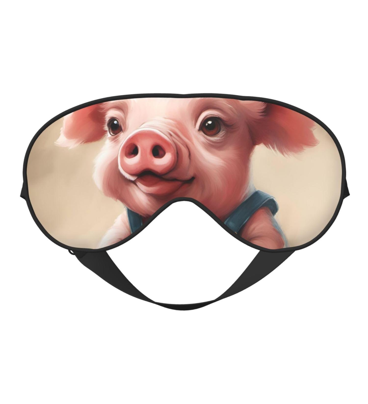 SSIMOO Naughty Pigs Baby Sleep Mask - Adjustable Breathable & Fashionable Eye Mask for Kids' Comfort | International Shipping Available - Buy Online on GoSupps.com