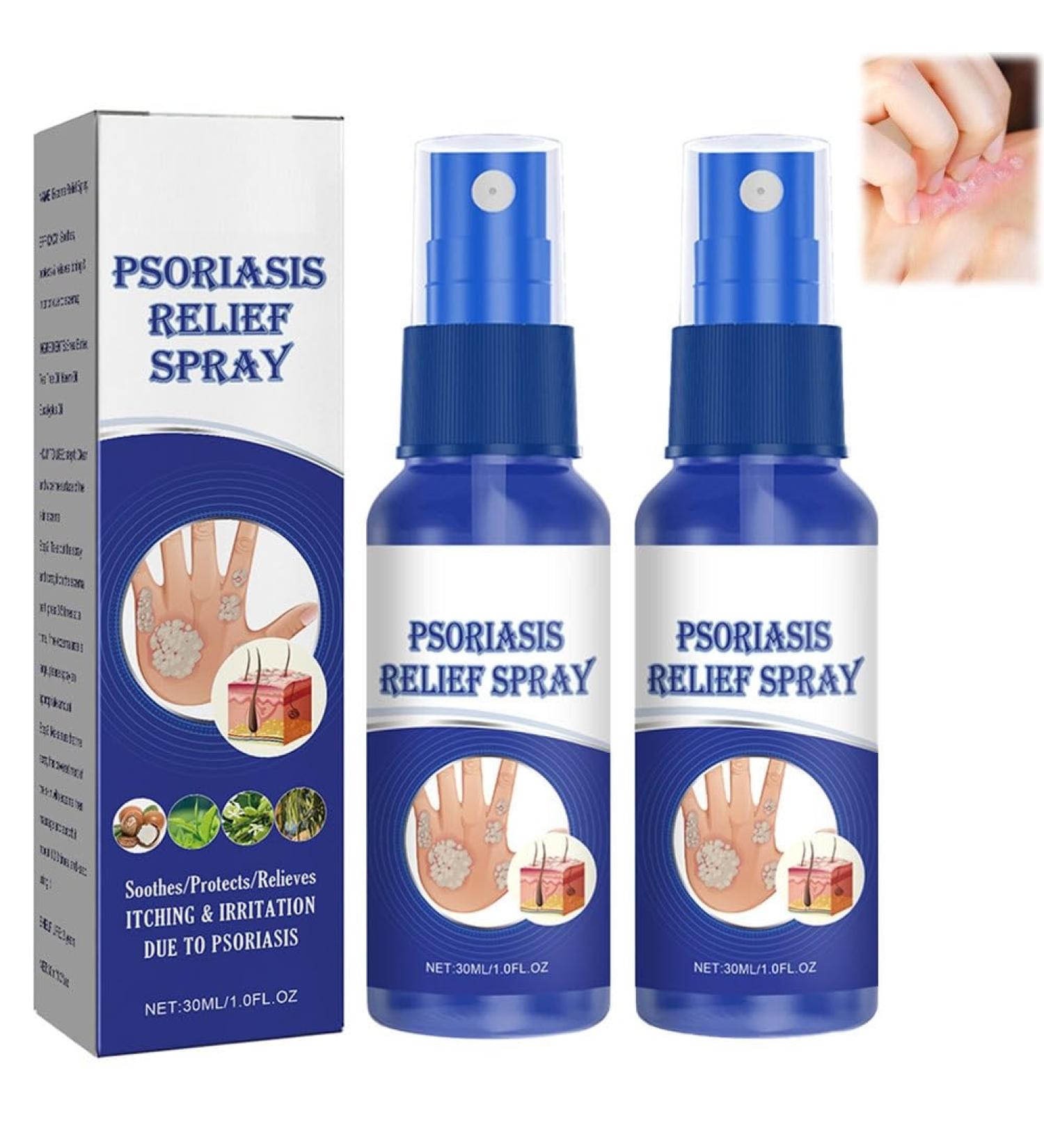 Professional Psoriasis Treatment Spray from New Zealand - Soothing & Moisturizing Cream for Skin - 2pcs - Buy Online on GoSupps.com