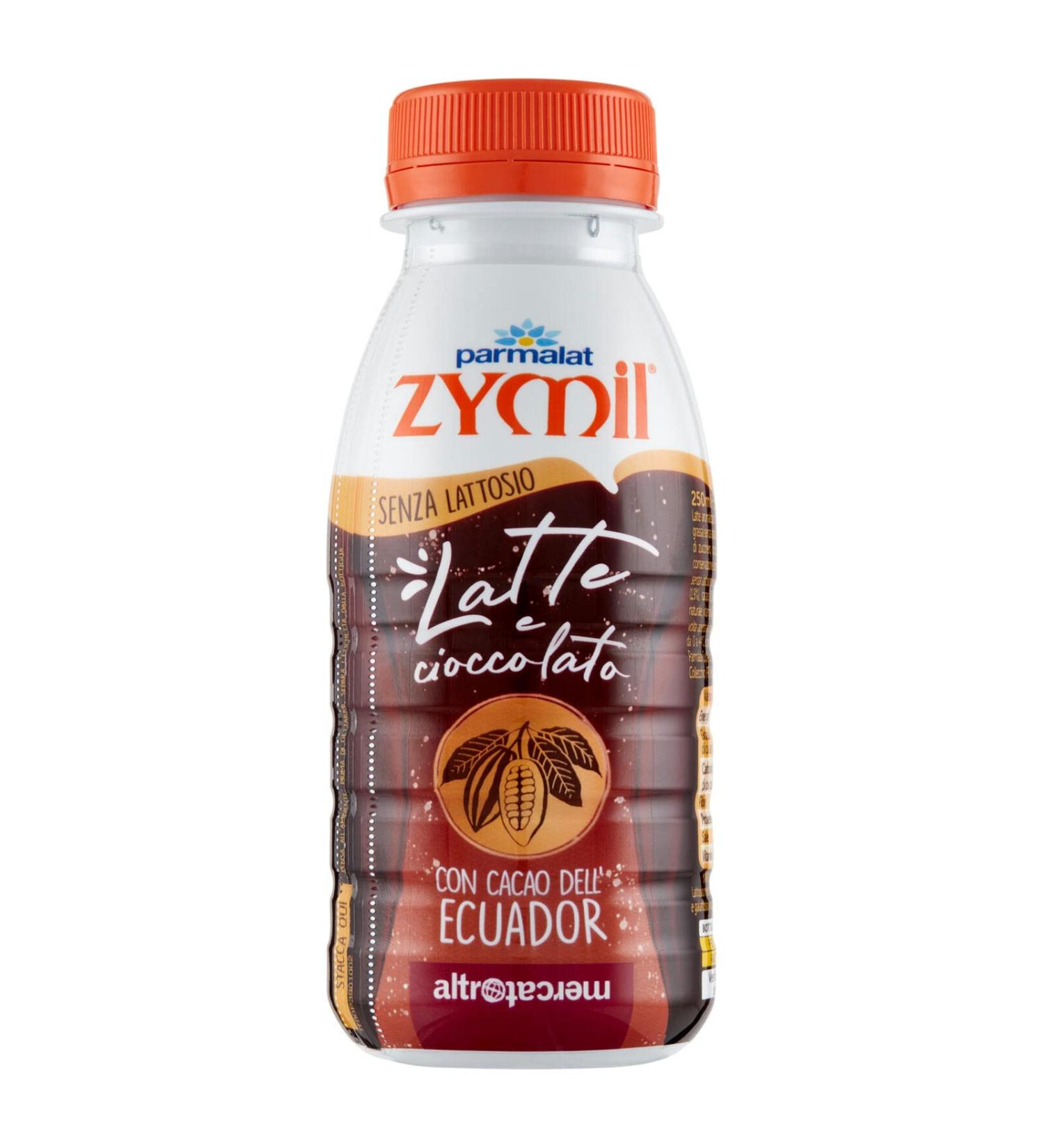 12 x Zymil lactose-free milk and cocoa chocolate from Ecuador altromercato 250 ml - Buy Online on GoSupps.com
