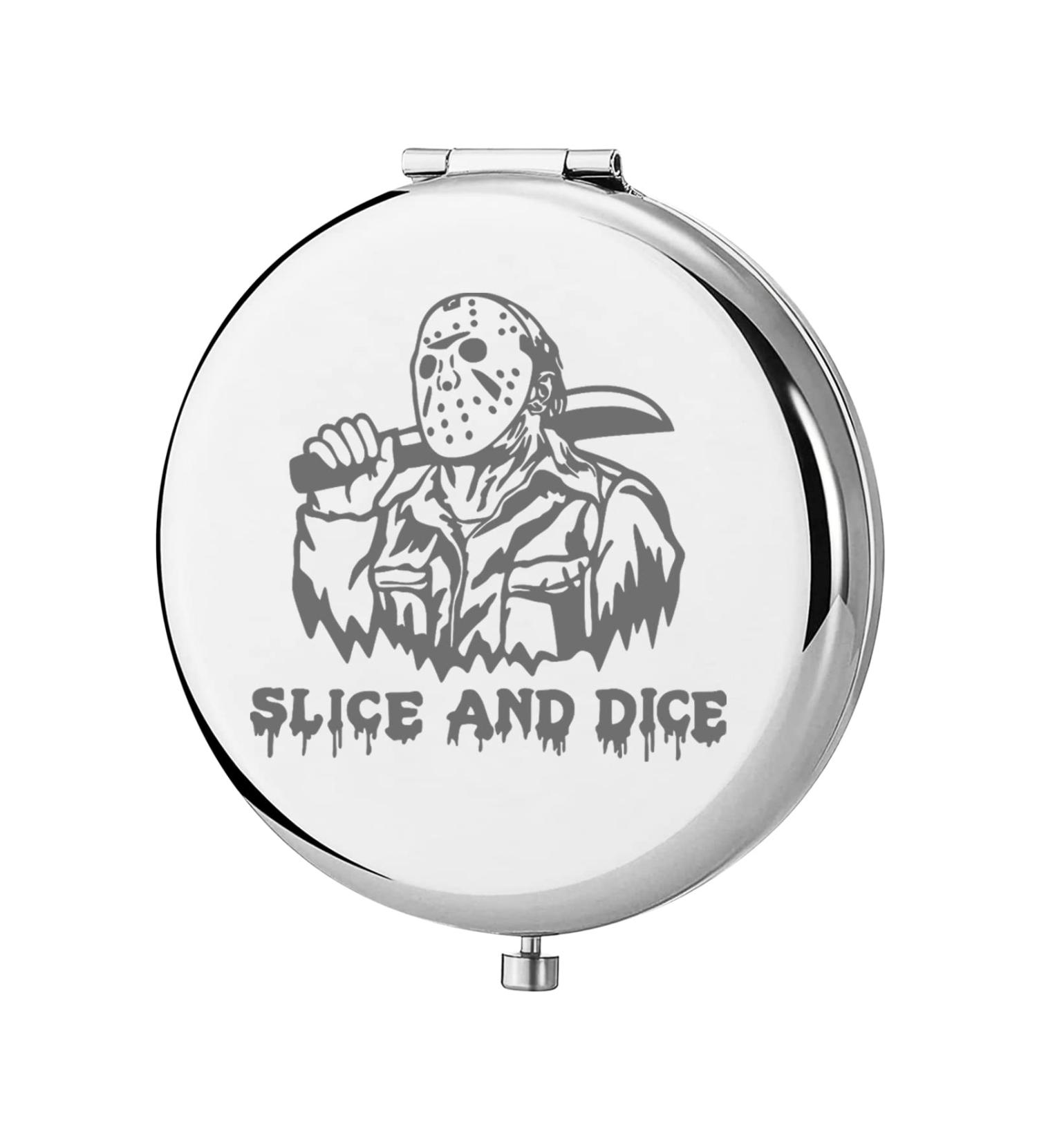Jason Machete Pocket Mirror - Scary Movie Lover Gift - Compact Makeup Mirror - Buy Online on GoSupps.com