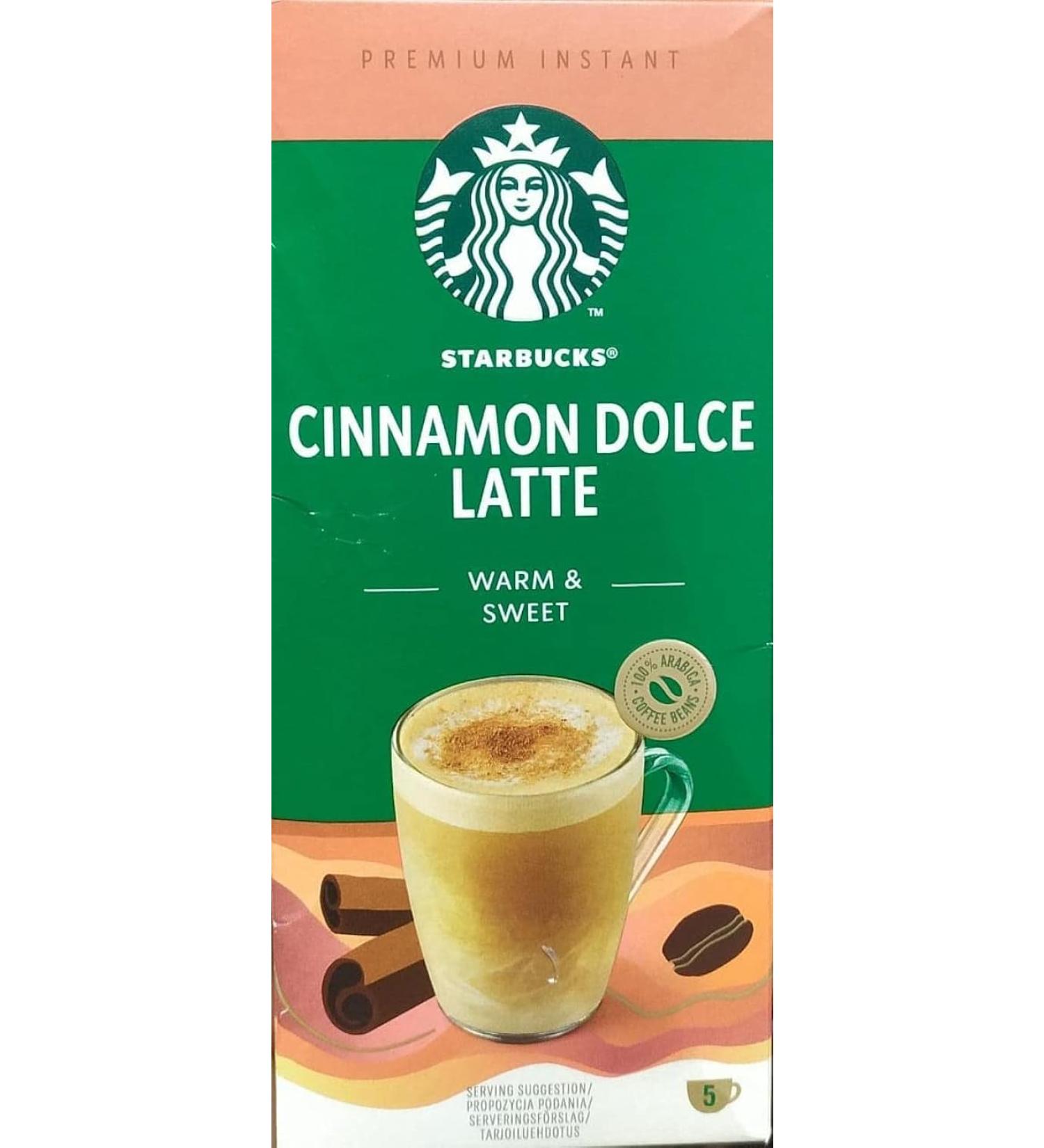  STARBUCKS Nestl Starbucks Premium Instant Cinnamon Dolce Latte Instant Coffee Pack 5 x 23.5 g (117.5 g) - Buy Online on GoSupps.com