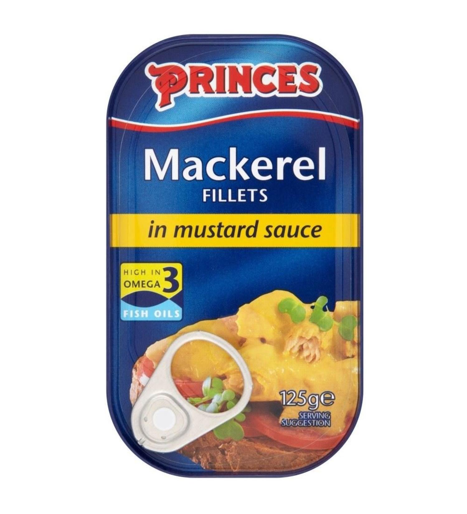 Princes Mackerel Fillets with Mustard (125G)