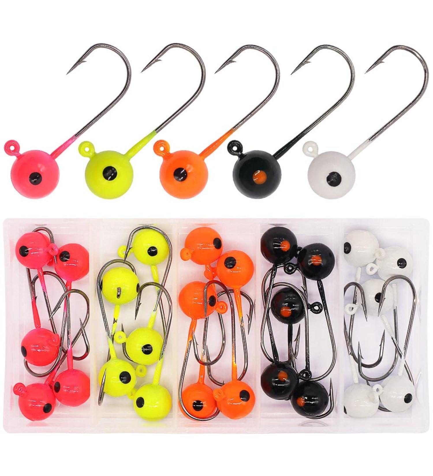 Fly Tying Jig Heads - DIY Crappie Trout Flies 1/8oz - 25 Pack - Buy Online on GoSupps.com