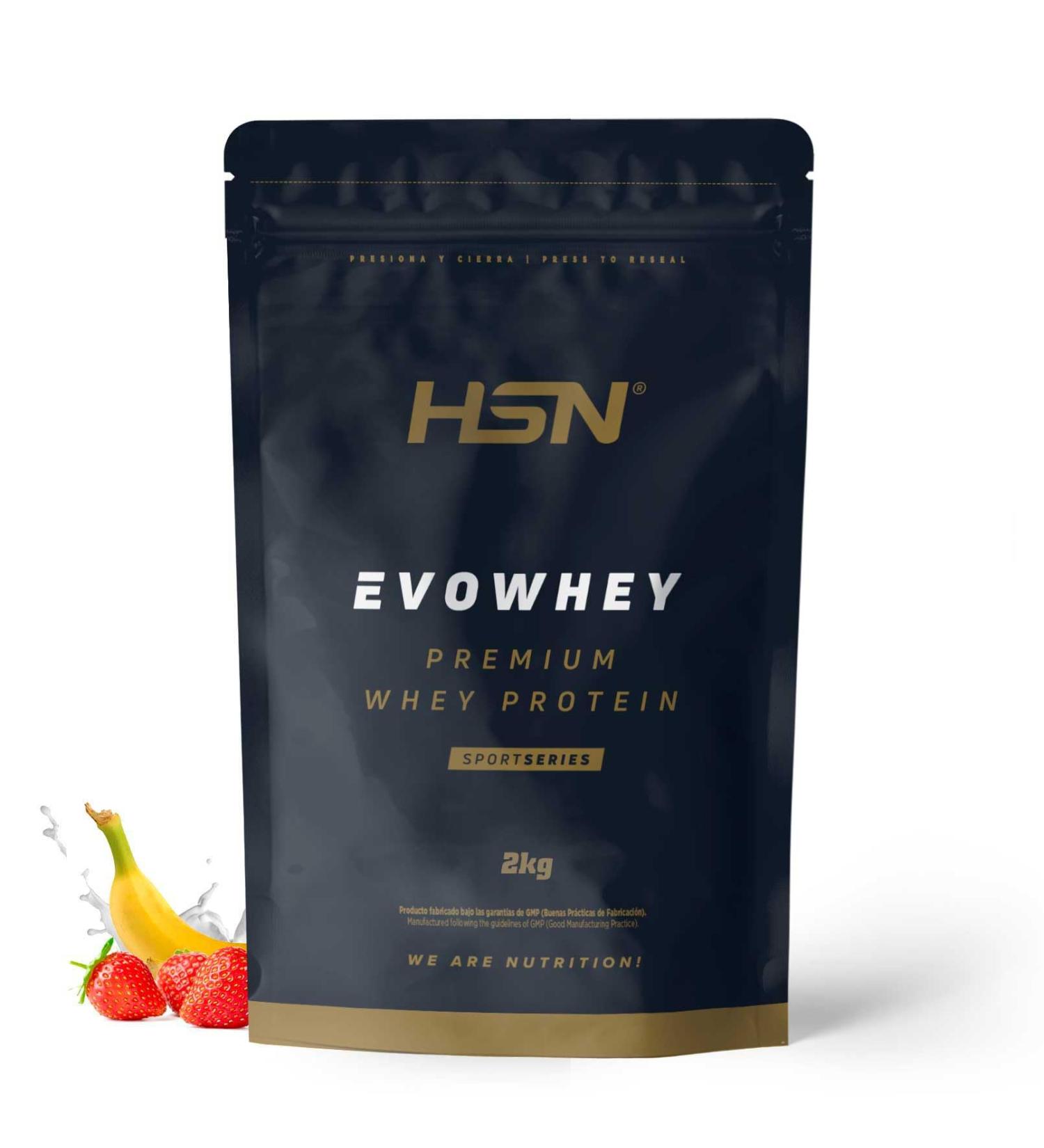  HSN Sports HSN Evowhey Protein 2.0 Whey Protein Concentrate | Strawberry Banana Flavor 2 kg 67 servings per container | Whey Protein Concentrate | Non-GMO Vegetarian Gluten and Soy Free - Buy Online on GoSupps.com