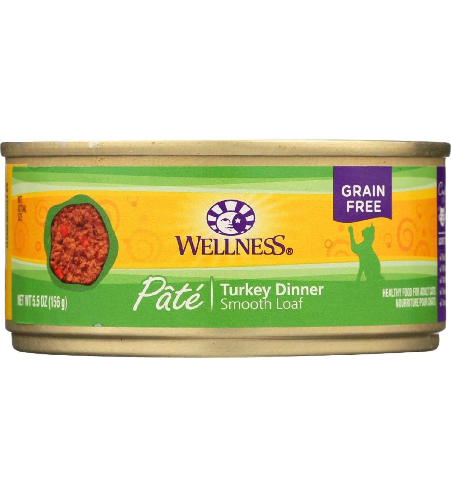 Wellness Natural Grain Free Wet Cat Food - Turkey, 5.5 oz | Complete Health - Buy Online on GoSupps.com