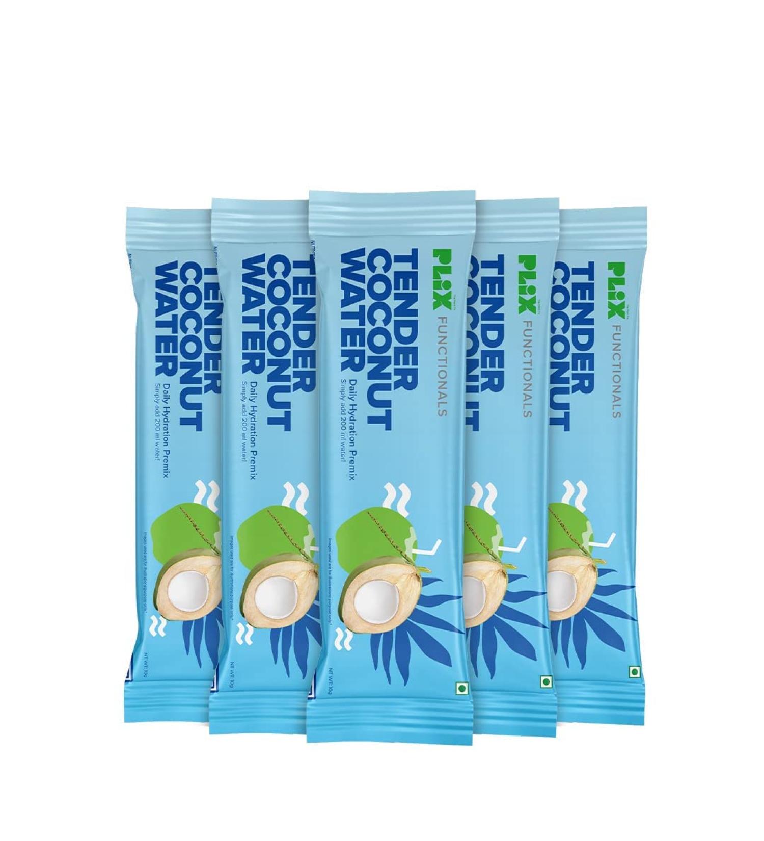 DURJA Tender Coconut Water Premix Powder Pack of 15 Sachets with Natural Electrolytes for an Instant Energy fix and easy Digestion Nariyal Paani for Daily Hydration & Healthy Skin - Buy Online on GoSupps.com