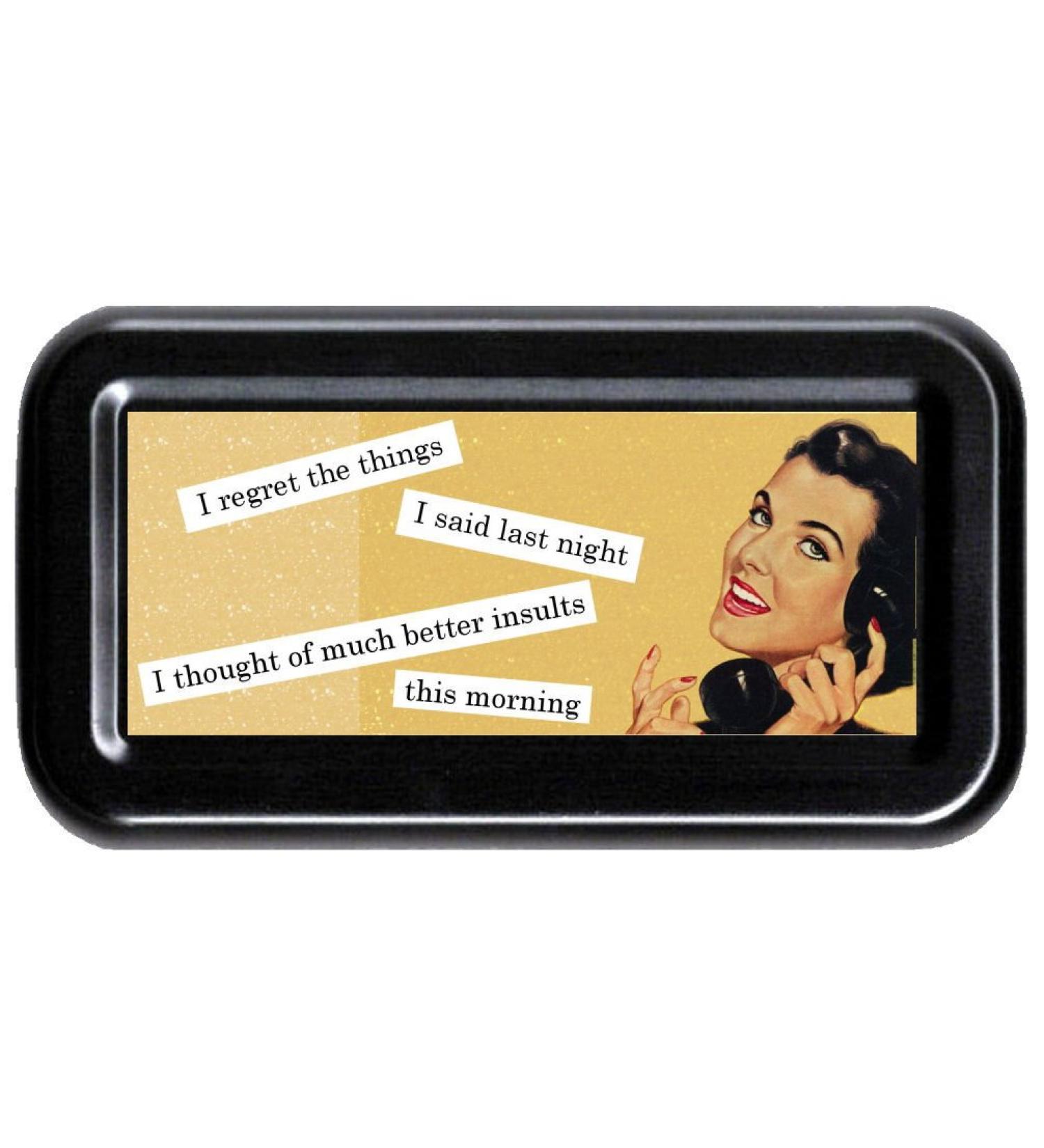 Thought of Better Insults Funny Retro Tampon Case