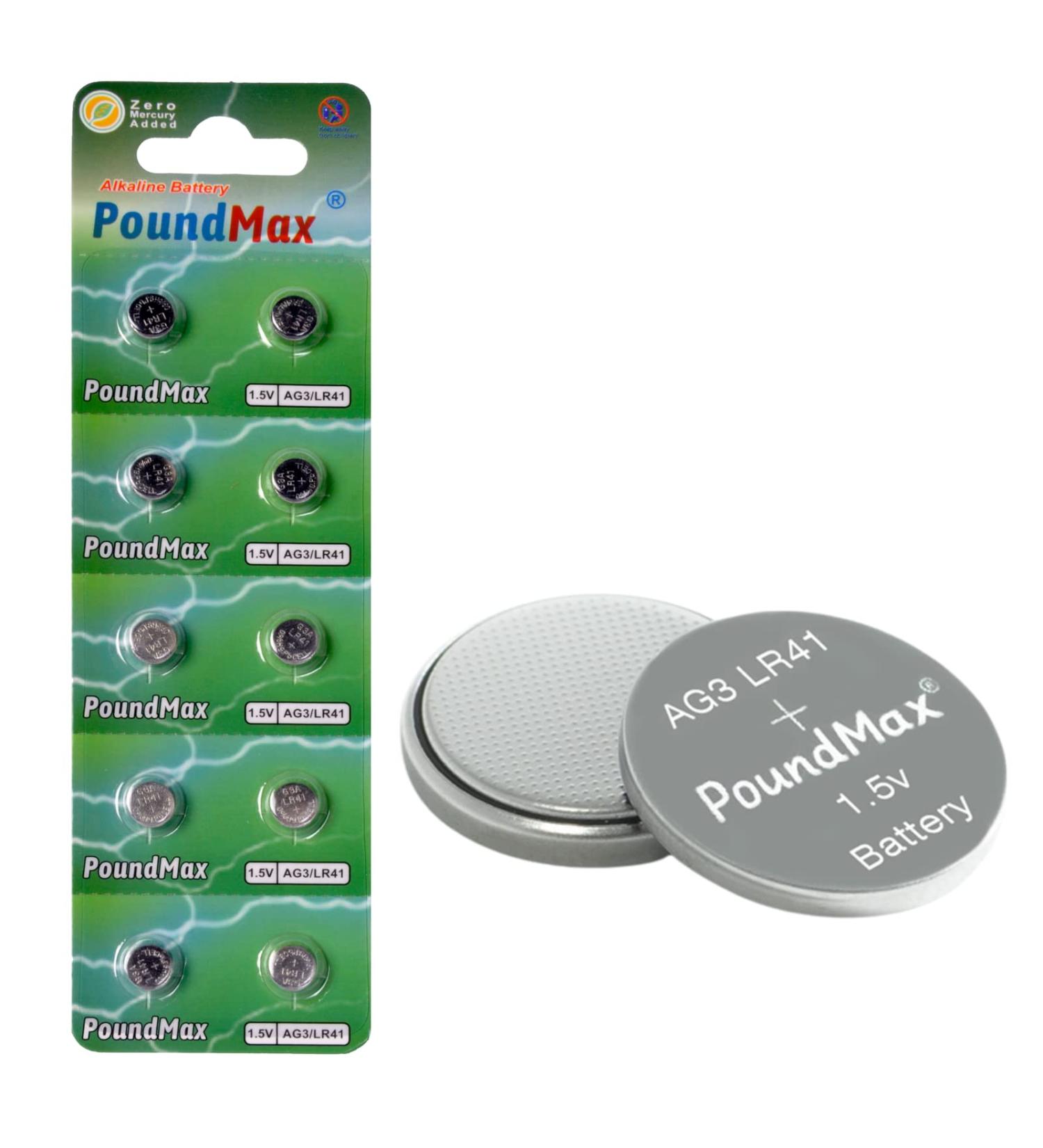 Buy AG3 LR41 Batteries 1.5V Alkaline Button Cell - 10 Count | Durable & Long-Lasting | Fast International Shipping - Buy Online on GoSupps.com