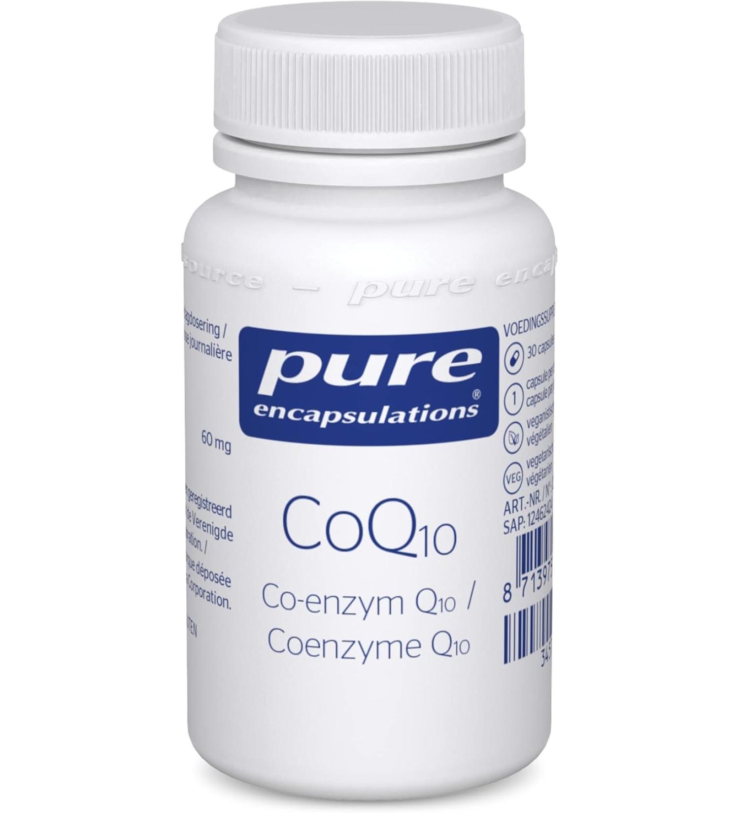 Pure Encapsulations CoQ10 Biologically Identical and From Natural Source 30 Capsules - Buy Online on GoSupps.com