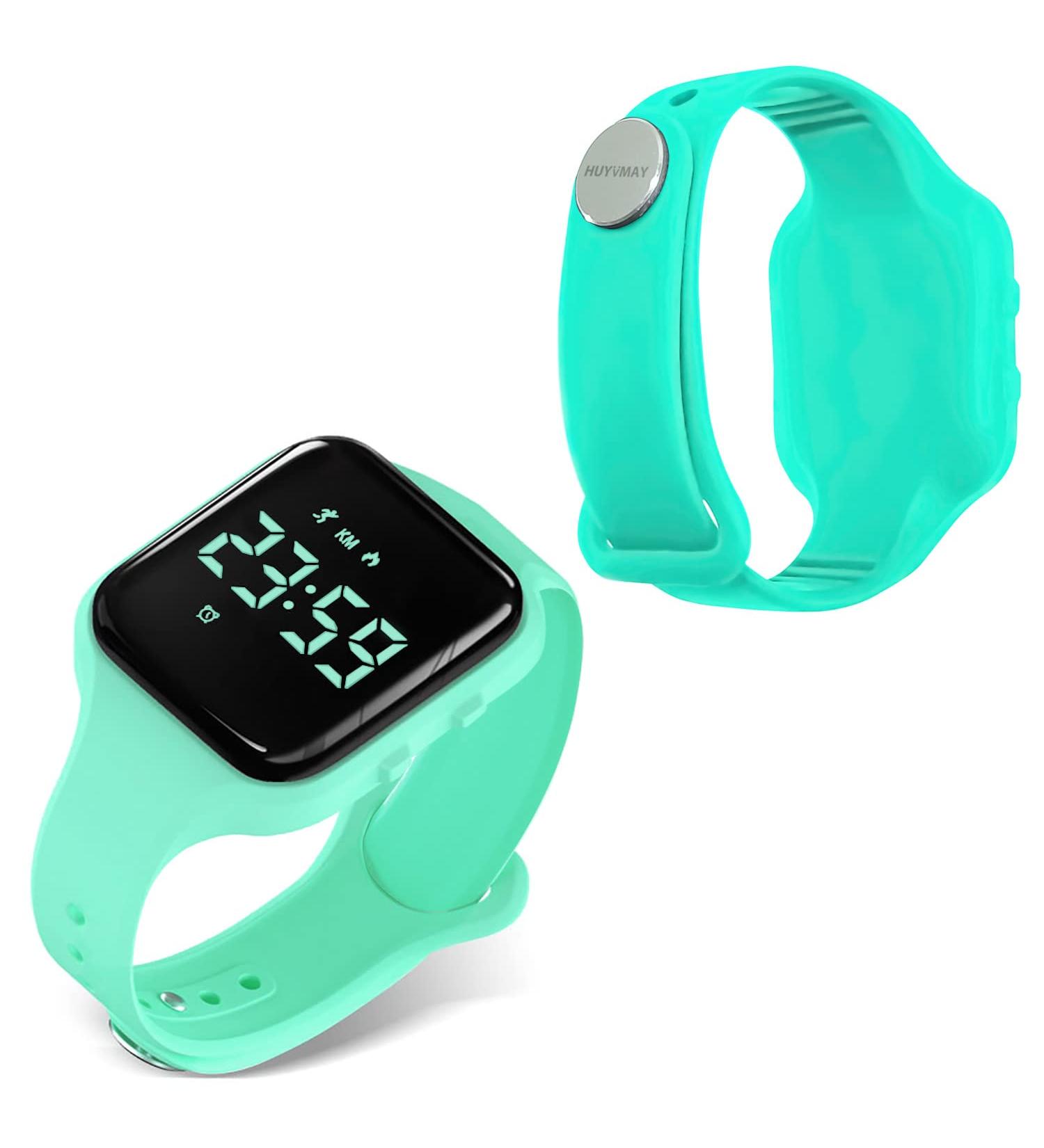Buy Huyvmay Children's Fitness Watch | Waterproof Pedometer & Timer | 20 Days Battery Life | Perfect for Young Girls & Students - Buy Online on GoSupps.com