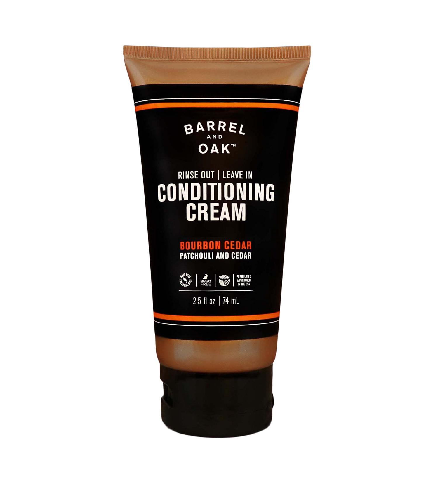 Olivina Men Bourbon Cedar Rinse Out | Leave In Conditioner Cream - 2oz - Buy Online on GoSupps.com
