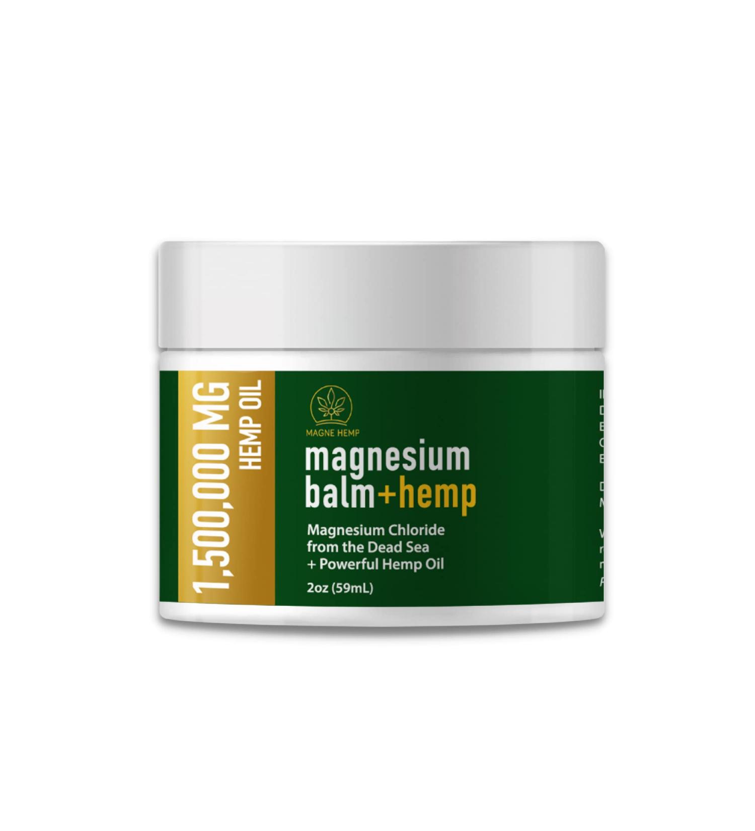 Magnesium Cream for Pain Relief with 1 500 000mg Hemp Oil - Soothing All-Natural Joint & Muscle Cream - Fast-Acting Comfort & Wellness - Made in USA - Buy Online on GoSupps.com