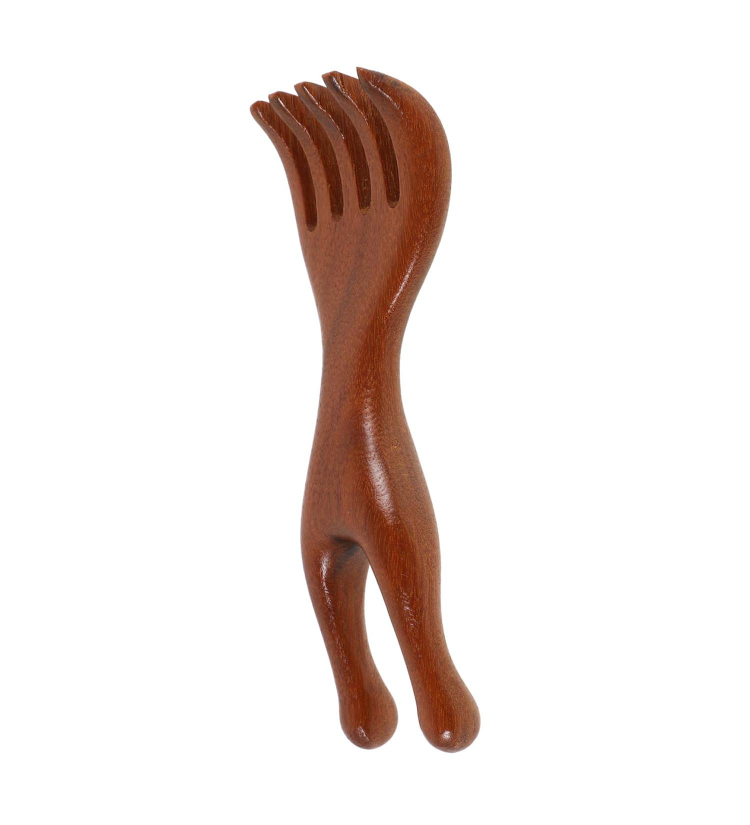 Plafope Portable Comb for Curly Hair | Wide Tooth Wooden Massager for Women | Practical Hair Care Device - Buy Online on GoSupps.com