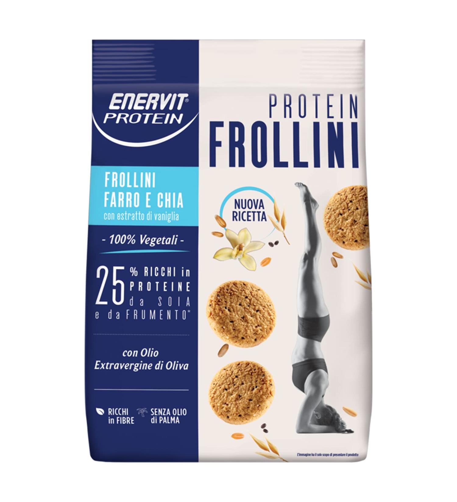 Enervit Protein Spelled Chia Shortbread 200 G - Buy Online on GoSupps.com