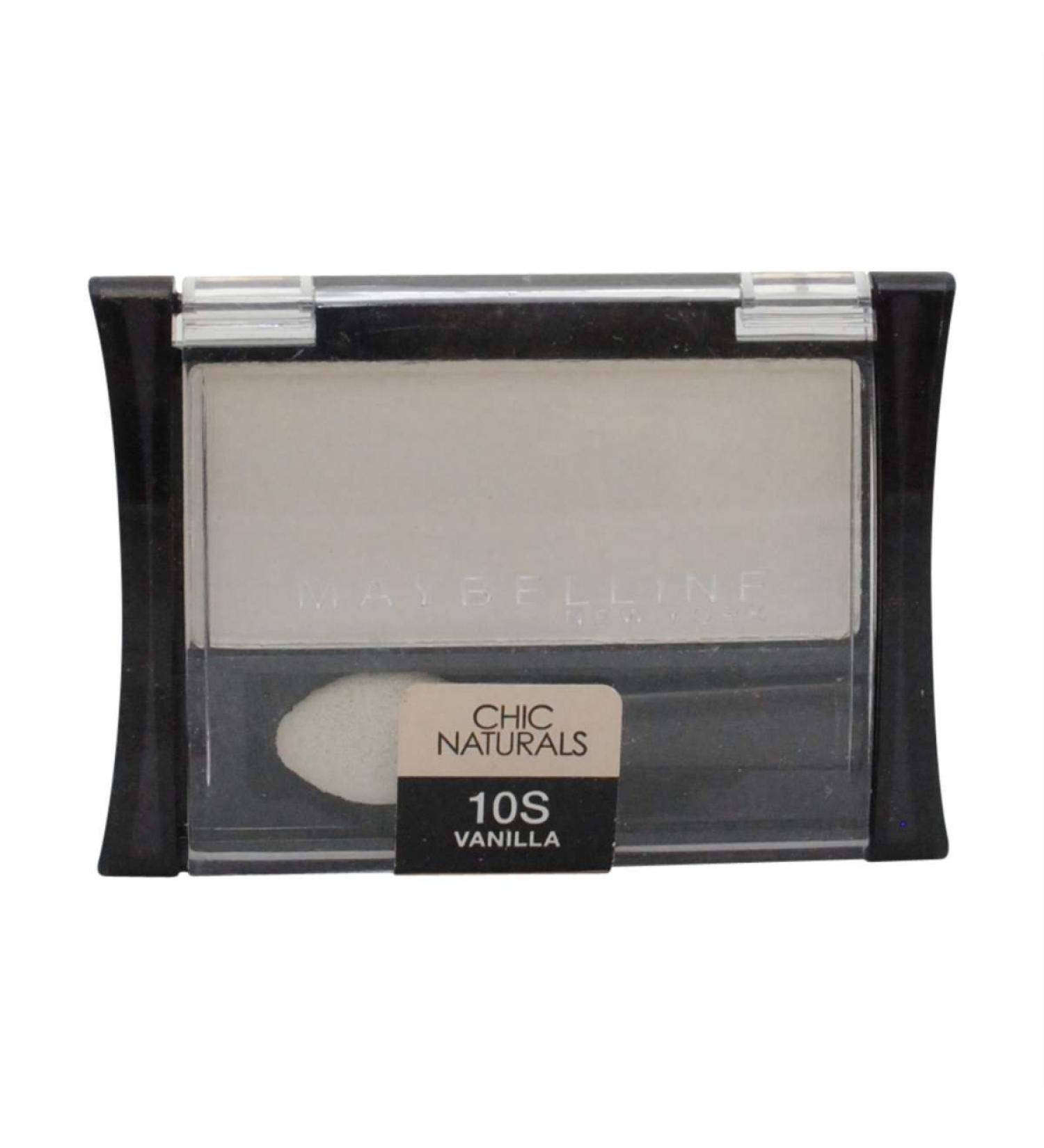 Maybelline Expert Wear Eye Shadow Singles Vanilla 10 - 1 Ea 10S Vanilla (Chic Naturals)