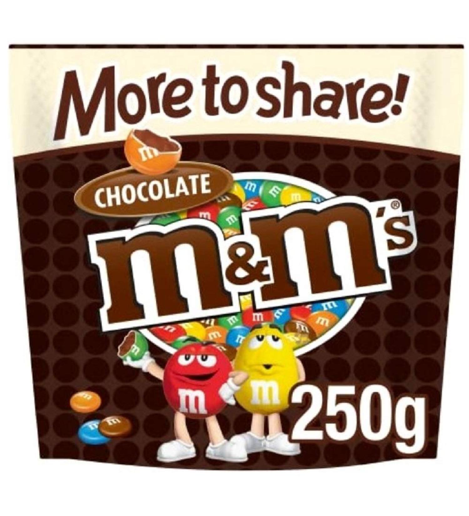 M&M's Chocolate More to Share Pouch - 250g, Perfect for Gifting & Movie Night Snacks - Buy Online on GoSupps.com