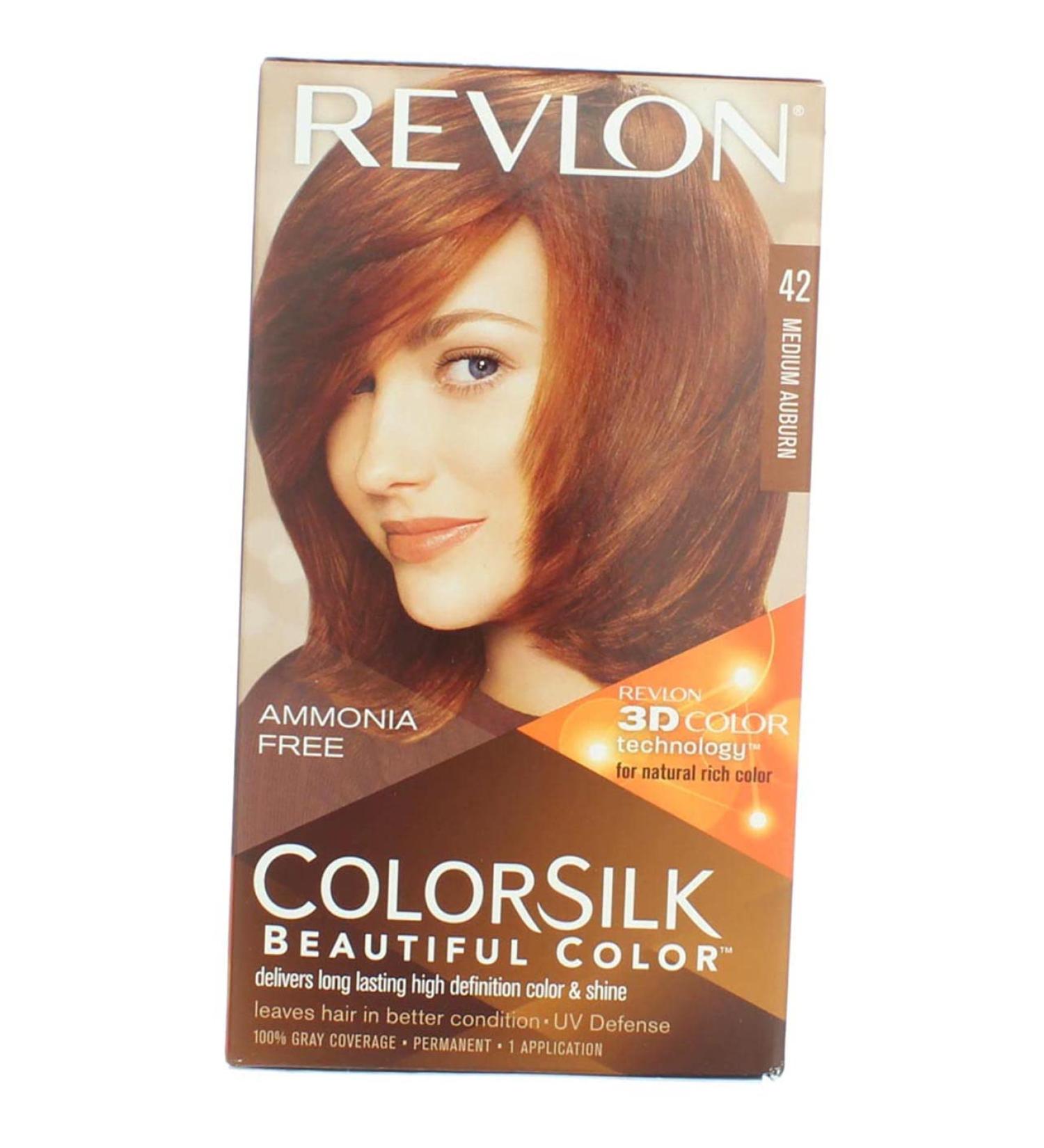 Revlon ColorSilk Hair Color 42 Medium Auburn Vibrant Long-Lasting Hair Dye for Global Shipping - Buy Online on GoSupps.com