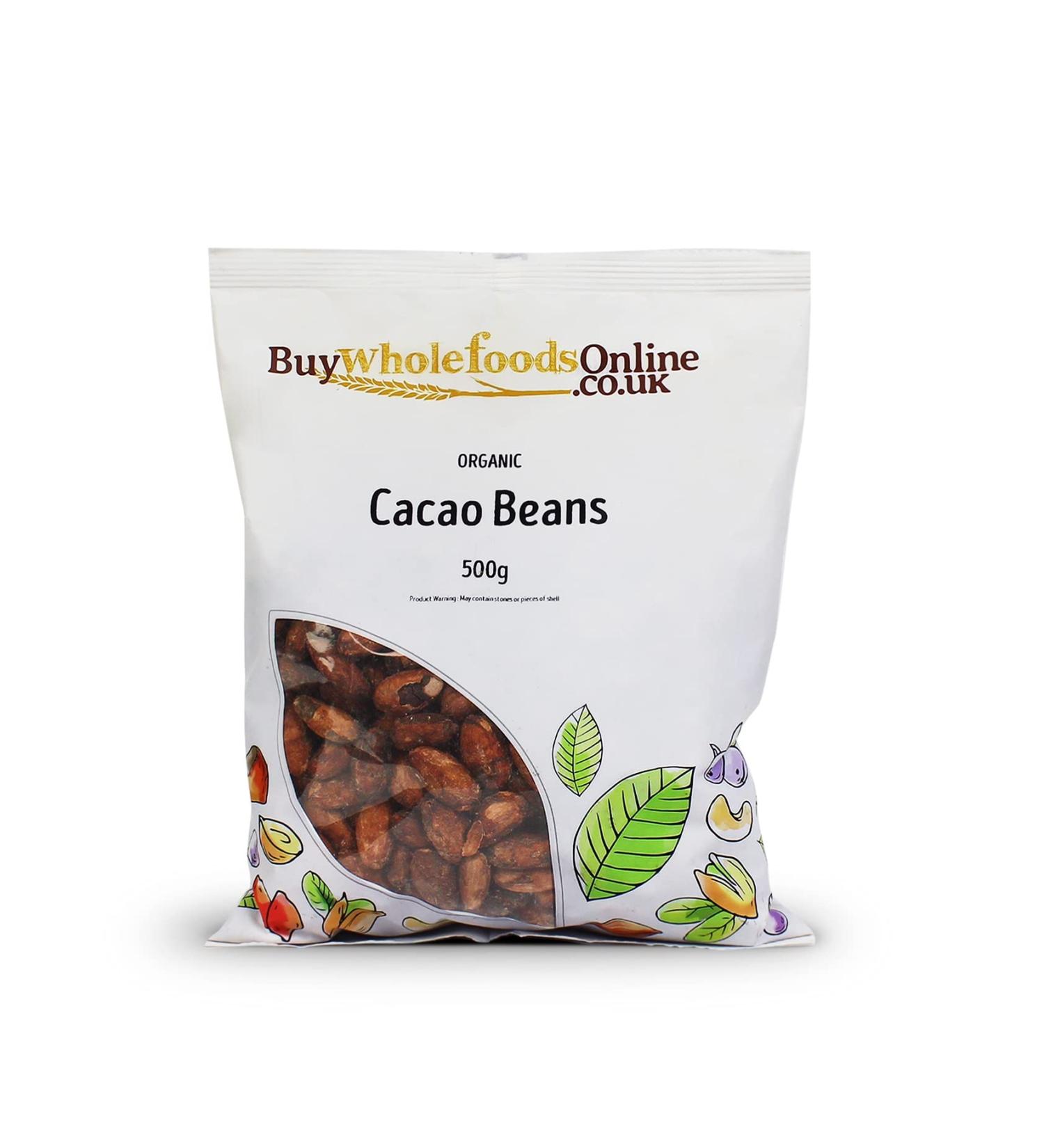 Organic Cacao Beans 500g (BWFO) - Buy Online on GoSupps.com