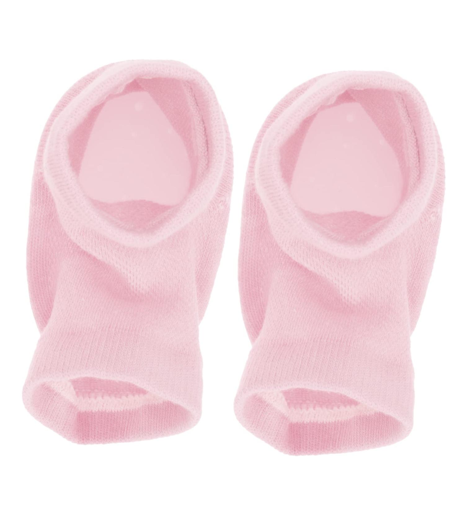 ULTECHNOVO 1set Heightening Socks Heel Softening Socks Soft Silicone Heel Lift Insole Sole Height Increase Invisible Sock Pad Sole Lifts Polyester Cotton Increased Heel Socks Men and Women 12.5x11cm Pink - Buy Online on GoSupps.com