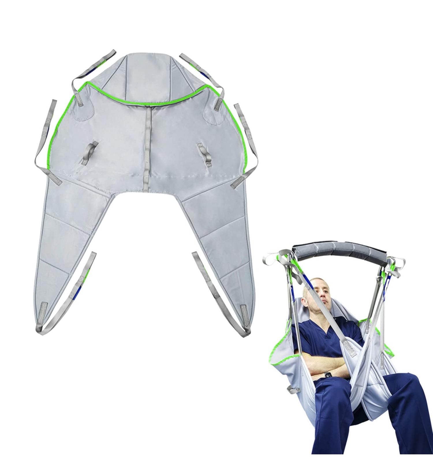 Divided Leg Sling for Elderly Disabled Patient Lift Slings Full Body Patient Lift Sling with Head Support Shower Sling Transfer Lift Sling for Bariatric and Disabled 507lb Weight Capacity Green L Green Large - Buy Online on GoSupps.com