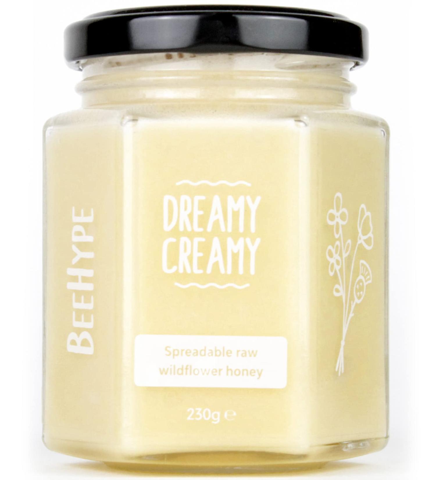 BeeHype Dreamy Creamy - 100% Pure Raw Natural Creamed Set Honey - 230g - Buy Online on GoSupps.com