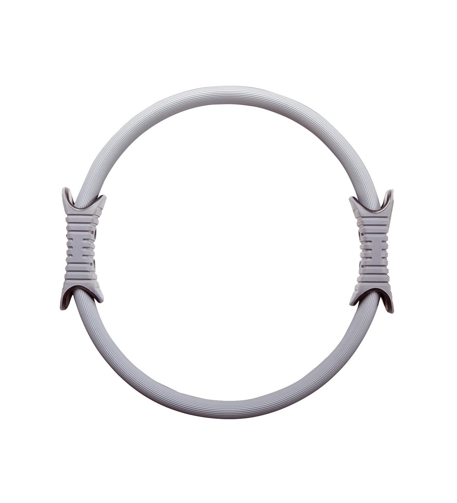 Sport-Thieme Pilates Ring Premium |Stable |anatomically shaped handles |Dimensions: 35 cm |Glass fever |Gray |Training device for the main muscle groups in chest arms and legs gray medium