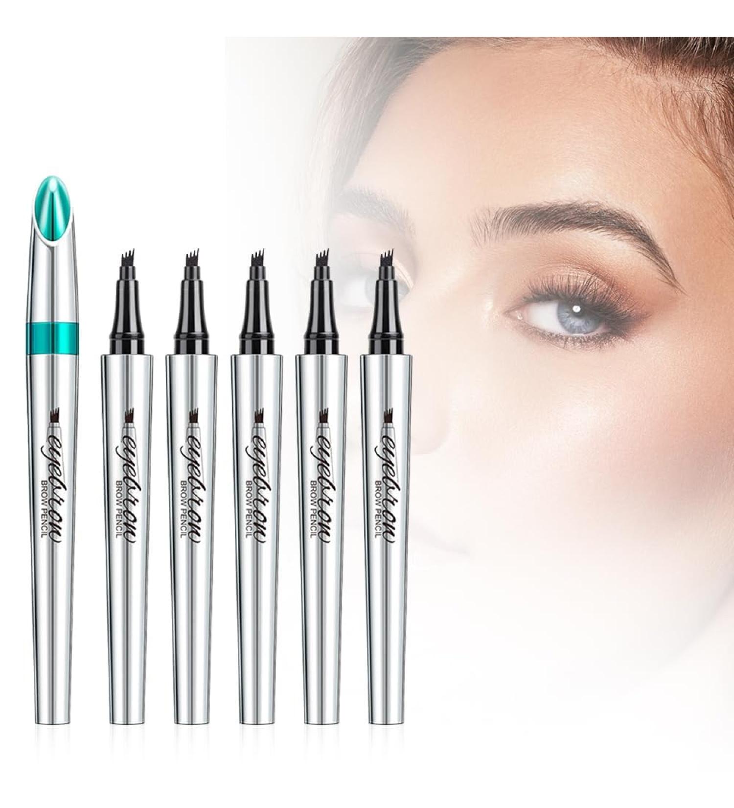 5Pcs Magic Eyebrow Pencil 2024 Upgrade Waterproof Microblading Eyebrow Pencil Contouring Pen 4 Tipped Precise Brow Pen Fine Stroke Microblading Eyebrow Pencil Creates Natural (B-5Pcs One Size) One Size B-5pcs - Buy Online on GoSupps.com
