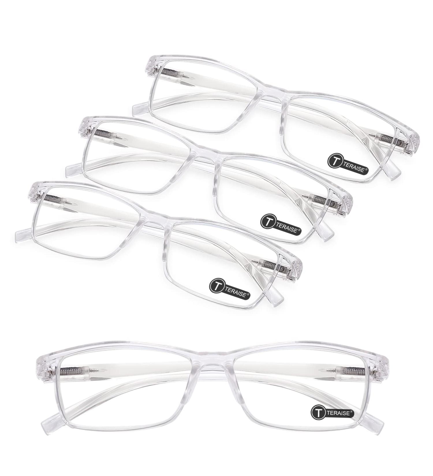 Teraise Anti-Blue Reading Glasses for Men & Women - Fashionable Comfortable 3.25x Magnification with Feather Hinge - Robust Blue Light Filter for Computer Use - International Shipping Available - Buy Online on GoSupps.com