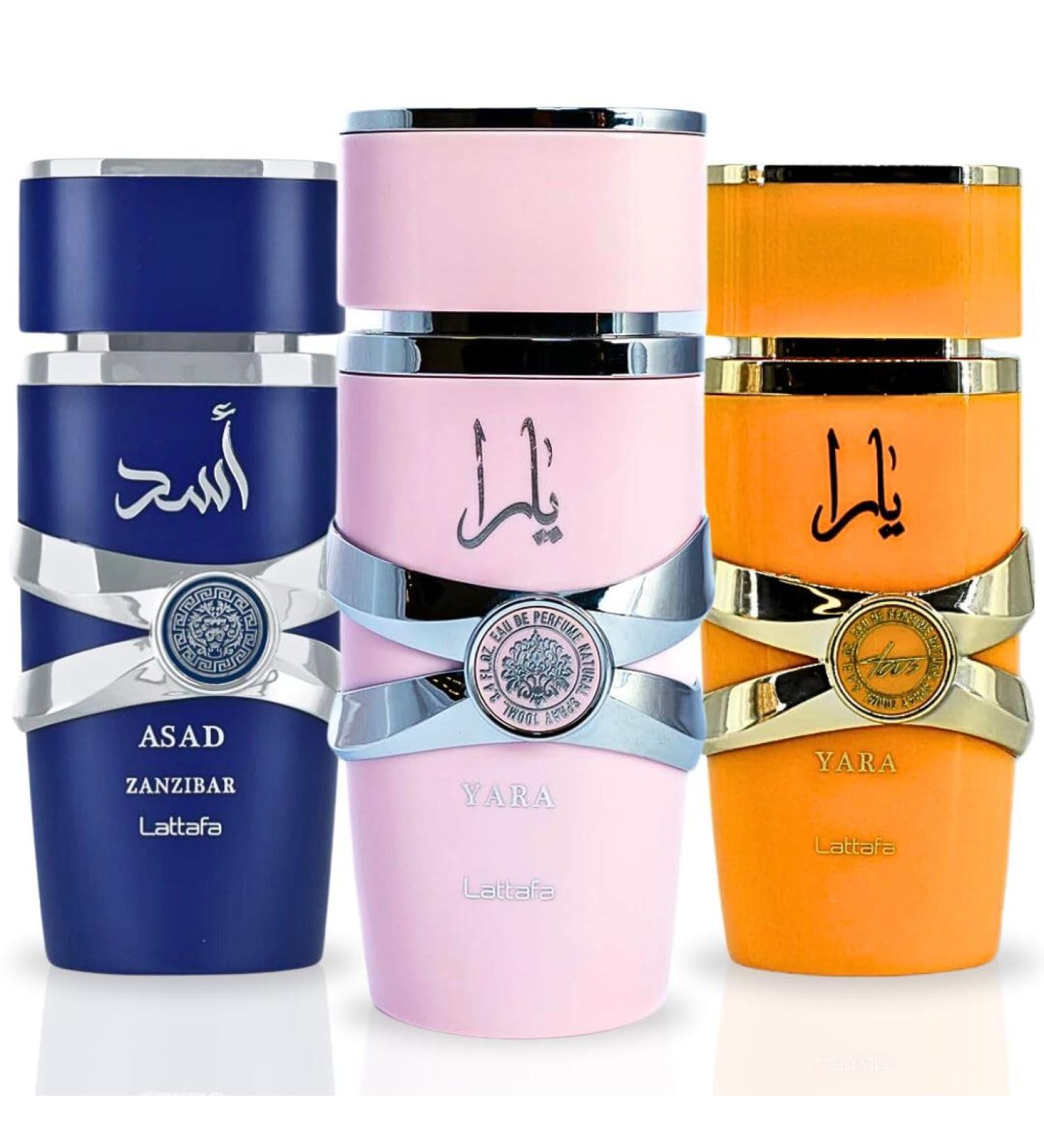 LATTAFA Yara Yara Tous & Asad Zanzibar EDP Sprays 100ML (3.4 OZ) Immerse Yourself In Scents That Redefine Elegance. (PREMIUM BUNDLE) - Buy Online on GoSupps.com