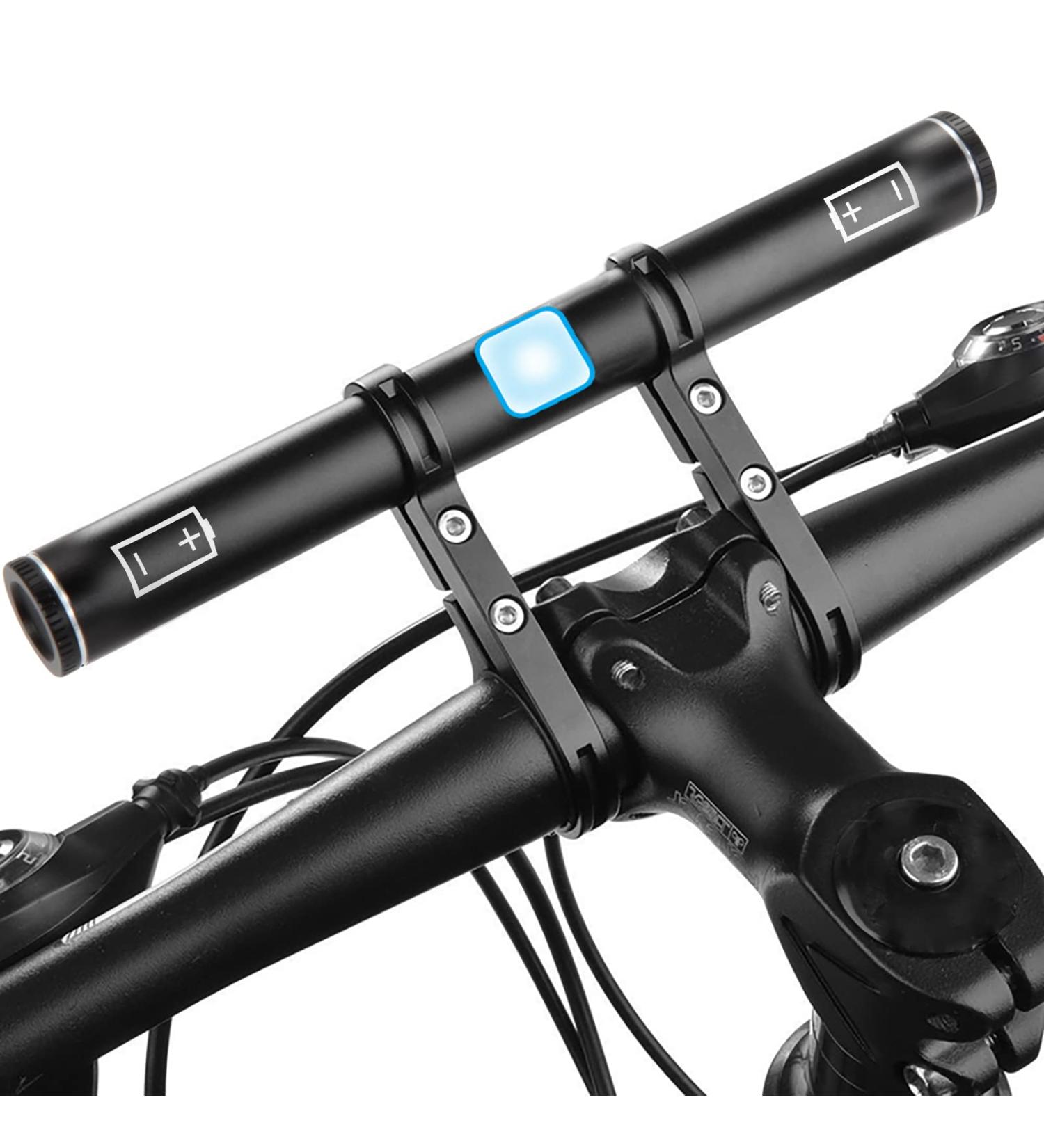 Redcomets USB Rechargeable Bike Handlebar Extender 7.8in with Built-in 4000mAh Charger - Ideal for Speedometer, GPS, Phone Mount, and Bike Light - Buy Online on GoSupps.com