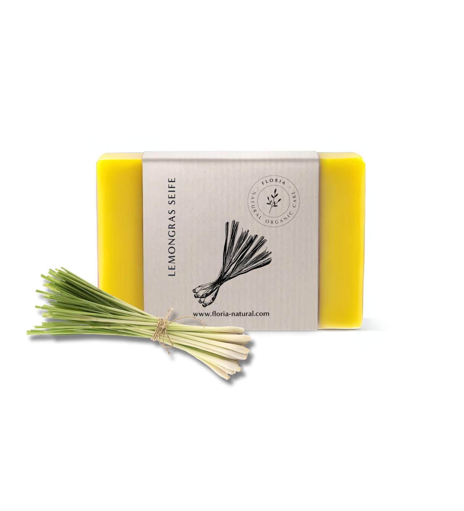 FLORIA NATURAL ORGANIC CARE Floria Citronella I Gentle Care with Controlled Organic Vegetable Oils - Olive Oil Coconut Oil Jojoba Oil Shea Butter & More | For Hair Body Face & Hands